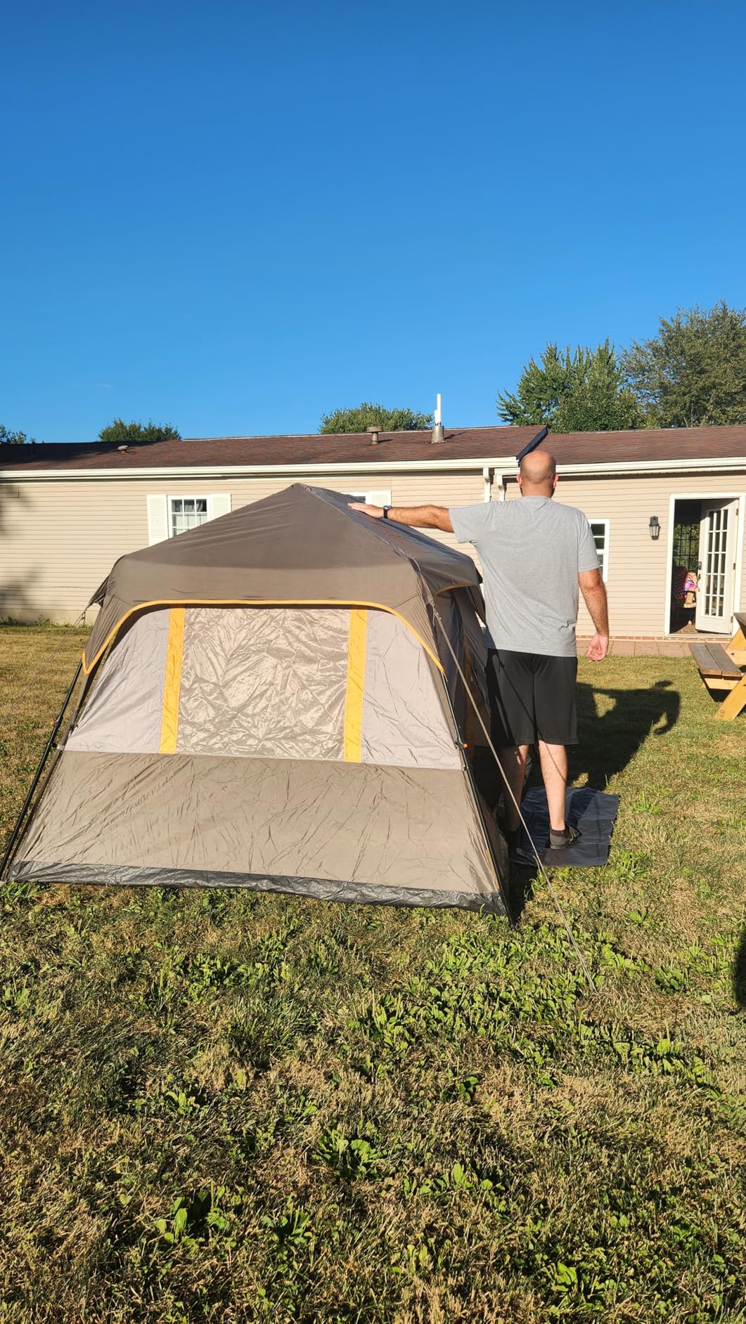 Naturehike Cape 4/6/8 Person Camping Tent, 60S Easy Setup Instant Tent Pop up Tent, Waterproof Large Tall 6/8 Person Tents for Camping, Car Camping customer photo 2