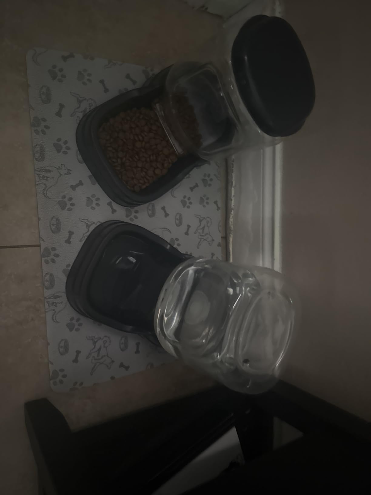 Meikuler Pets Auto Feeder 5.2L,Food Feeder and Water Dispenser Set for Medium & Large Dogs Cats and Pets Animals (Navy) customer photo 1
