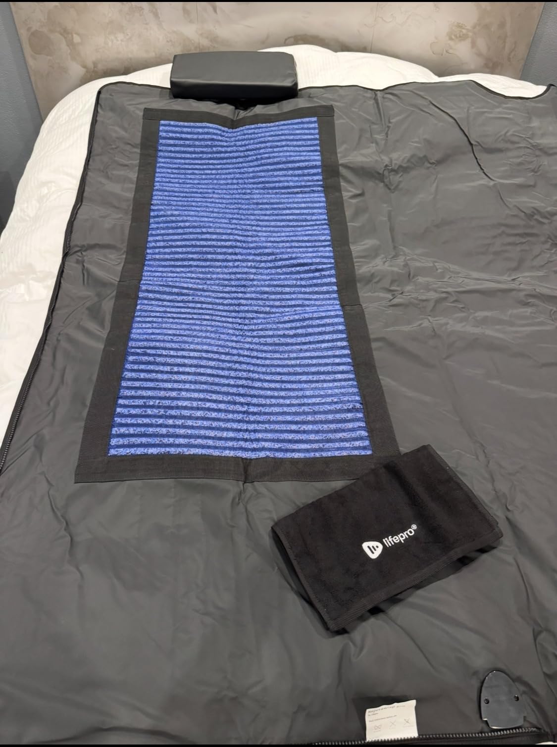 LifePro RejuvaWrap Infrared Sauna Blanket - Portable Sauna Bag with 9 Temp Levels Low EMF Far Infrared Heating - At Home Full Body Rejuvenation & Relaxation customer photo 2