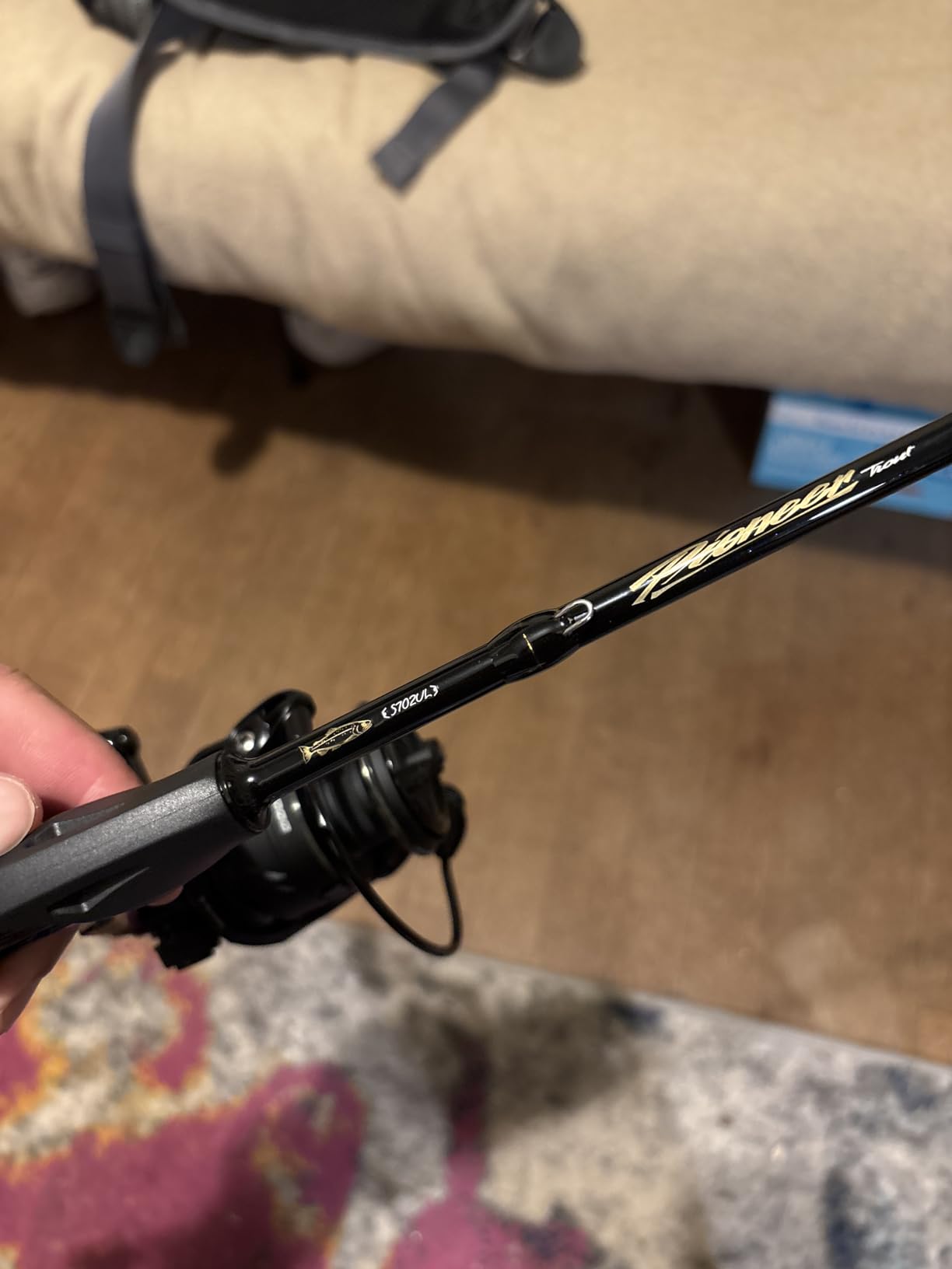 HANDING Pioneer Ultralight Fishing Rod 2-Piece Spinning Rod & Baitcaster Rod Trout Fishing Rod with 24T Carbon Fiber EVA Handle for Trout Crappie Bluegill Yellow Perch Smallmouth White Bass customer photo 2