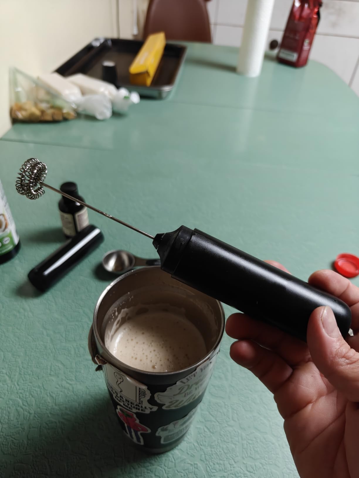 CIRCLE JOY Rechargeable Milk Frother Handheld customer photo 2