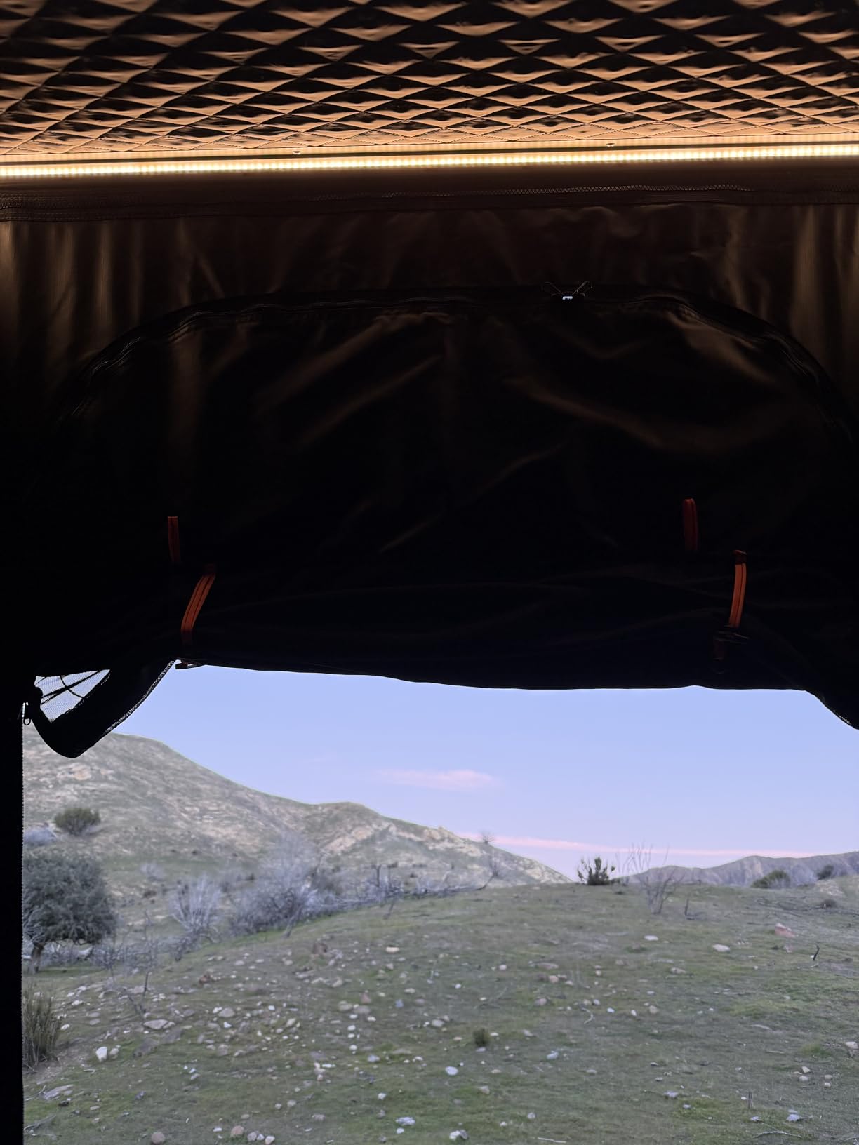 Explorer Pro Rooftop Tent Hard Shell with USB Outlet, Side Awning, Replaceable Netting Curtain & Luggage Racks for 4 Season Camping, Aluminum Pop Up 2-3 Person Roof Top Tent for Truck Jeep SUV Van customer photo 2