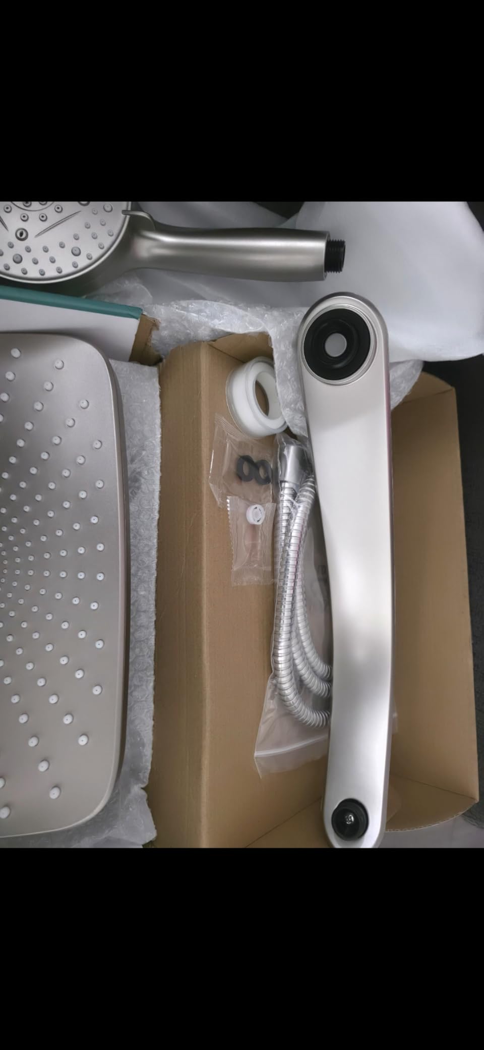 High Pressure Rain Shower Head: Upgrade Shower Heads with Handheld Spray Combo with Fixed Showerhead and 10 Sprays Handheld Shower Head, Detachable Showerheads Built-in Magnetic Docking and Power Jets customer photo 2