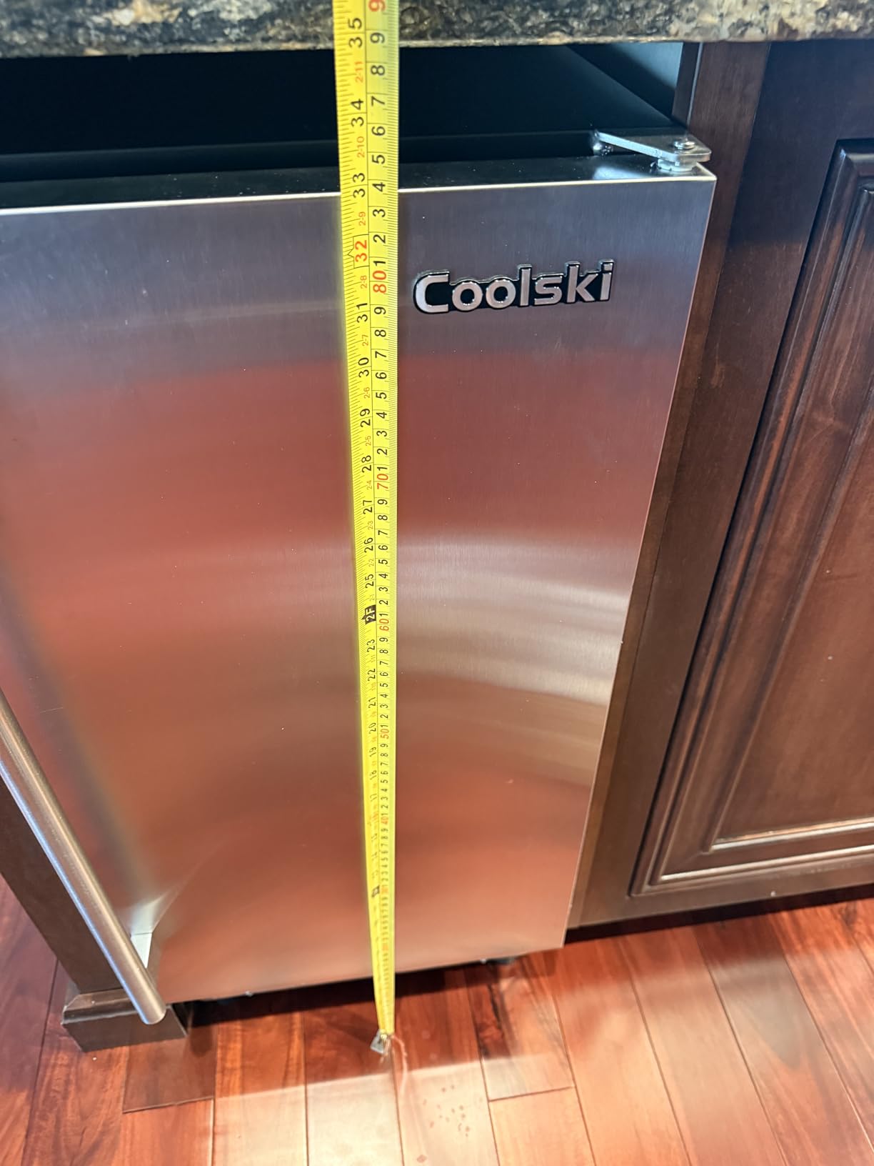 Coolski 130Lbs/Day Under Counter Ice Maker Machine, Stainless Steel Built-in Freestanding Ice Maker with 30LBS Ice Storage, Perfect for Commercial & Home Use, 15 Inch Wide customer photo 2