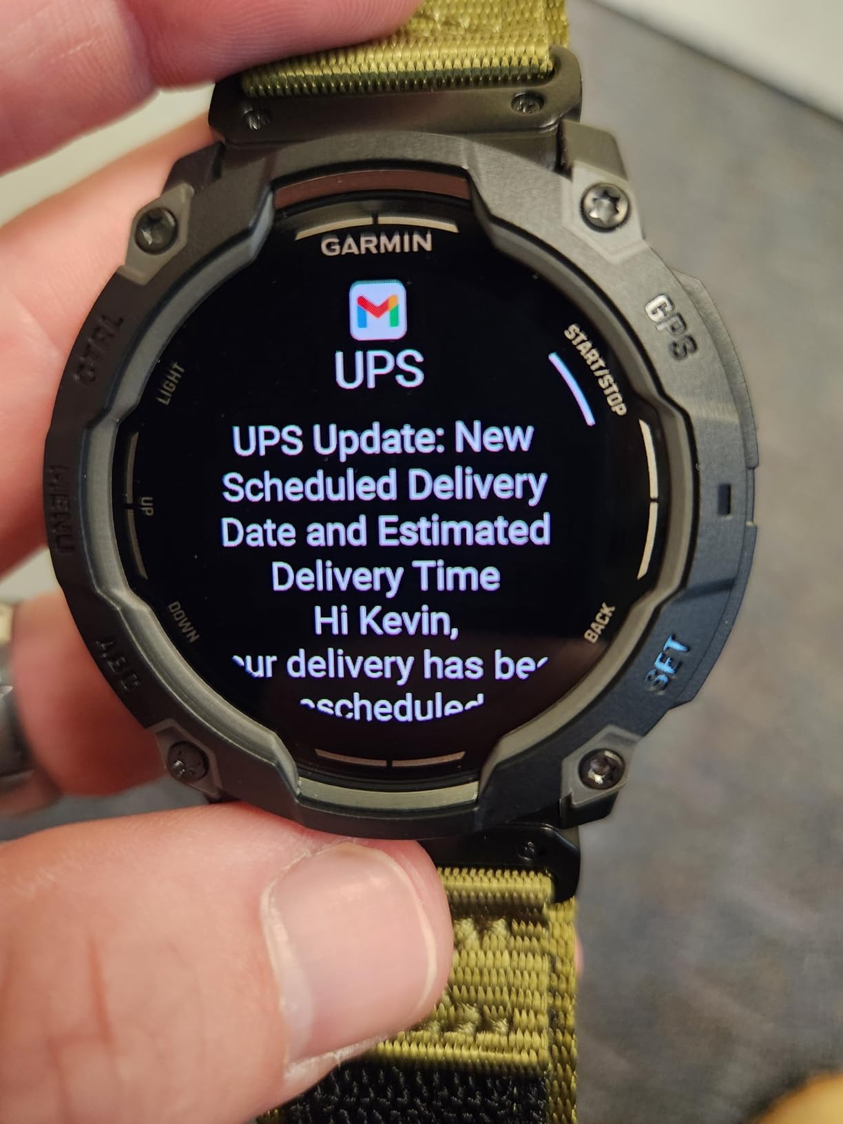 Garmin Instinct 3 45mm, AMOLED Display, Rugged Outdoor GPS Smartwatch, Metal-Reinforced Bezel, Built-in Flashlight, Up to 18 Days of Battery Life, Black customer photo 1