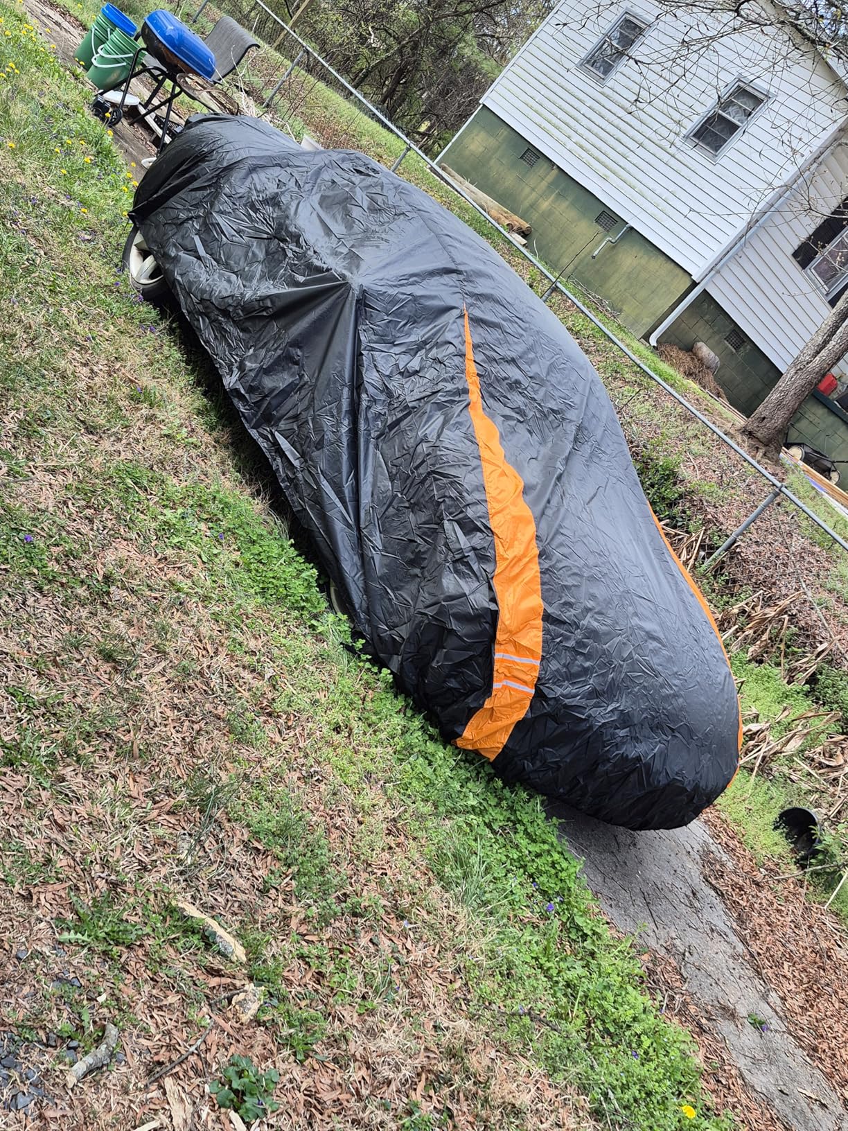 in Full Exterior Sedan Waterproof Car Cover All Weather, Waterproof, UV Resistant, Dustproof, and Snowproof Fit Toyota Camry, Tesla Model 3, Honda Accord, Nissan Altima, Kia K5 etc. Size A4 customer photo 2