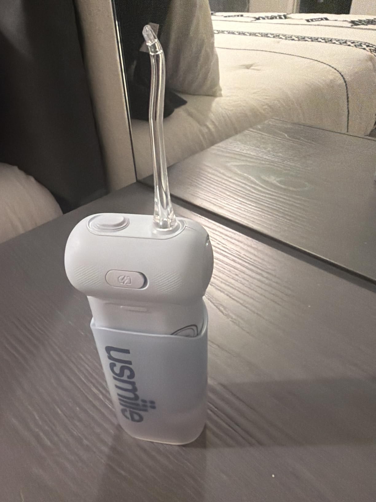 usmile C10 Portable Water Flosser for Travel - 95-Day Battery, 4 Modes, 360° Nozzle, 180ml Tank, IPX7 Waterproof, Dentist-Recommended for Braces, Implants & Sensitive Gums (Blue) customer photo 2