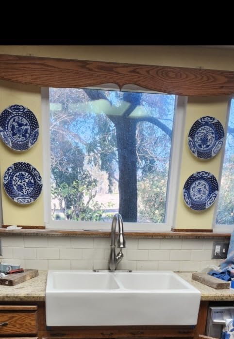 Sinkology Parker 34 Inch Fireclay Farmhouse Kitchen Sink - White Apron Front Double Bowl - Quick-Fit Drop-In Install for 36 Inch Cabinet - SureFire Material - Sinkology Everyday Warranty customer photo 1