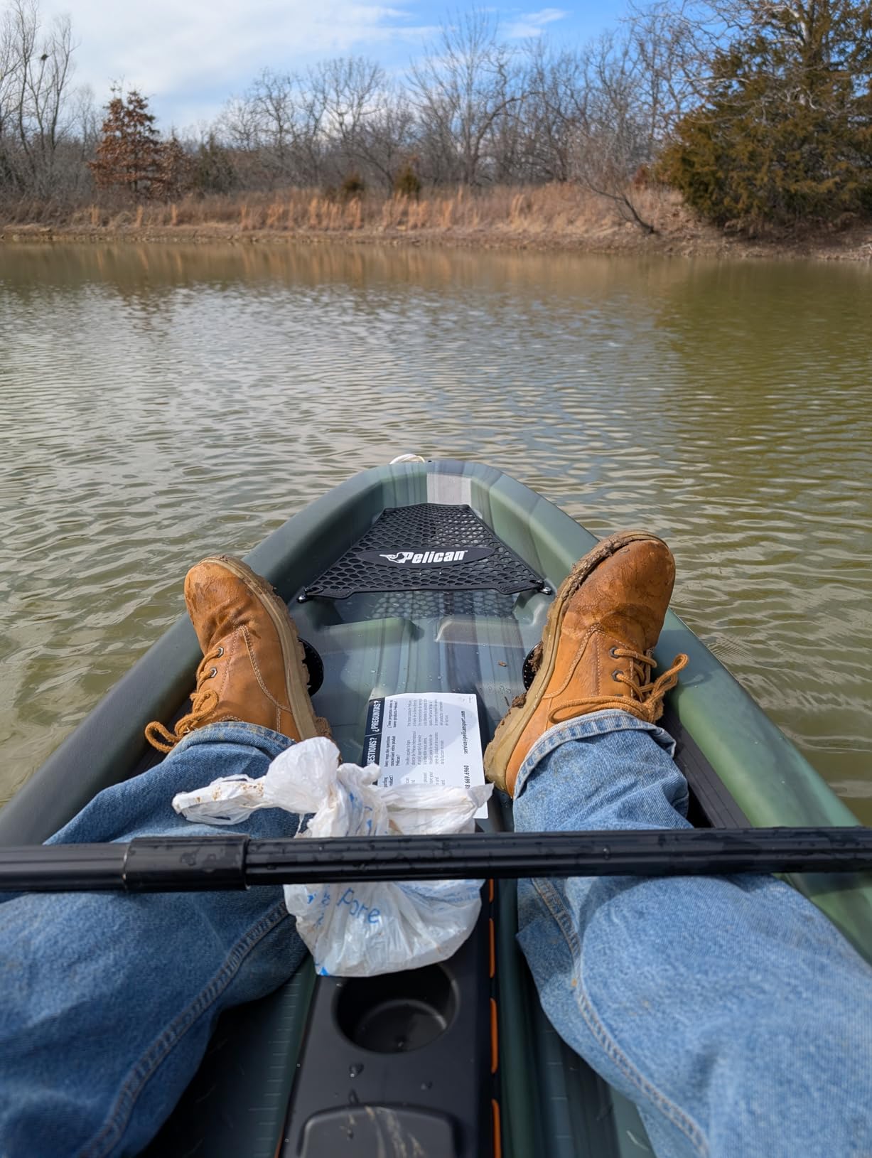 Pelican Sentinel 100X - Angler Sit on Top Fishing Kayak - Lightweight - Ergolounge Seating System customer photo 1