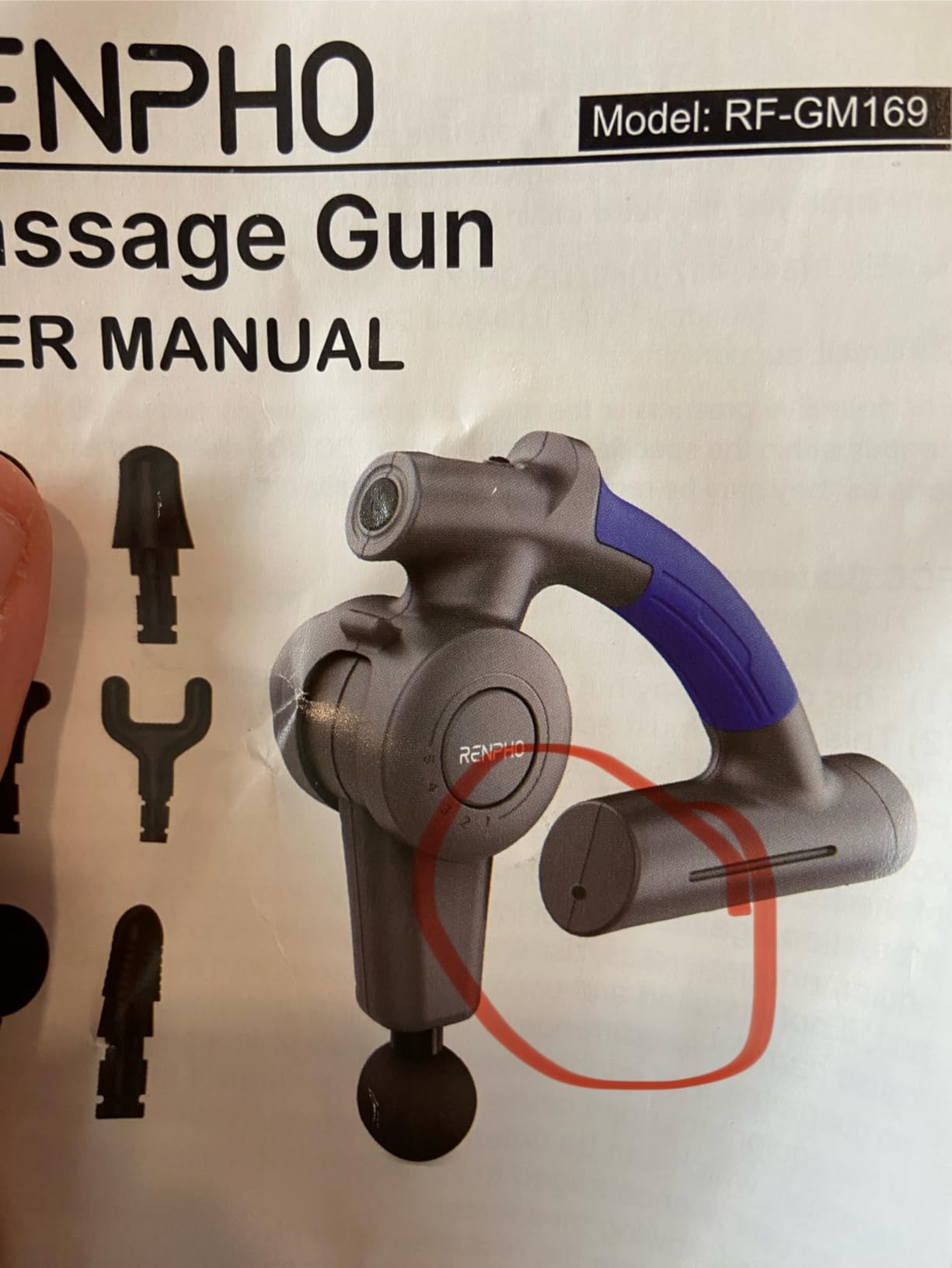 RENPHO Active Thermacool Massage Gun Deep Tissue with Heat and Cold, Fathers Day Dad Gifts, FSA Eligible, Back Massager for Muscle Relief, HSA, Percussion Body Masajeador for Men Women Athletes customer photo 1