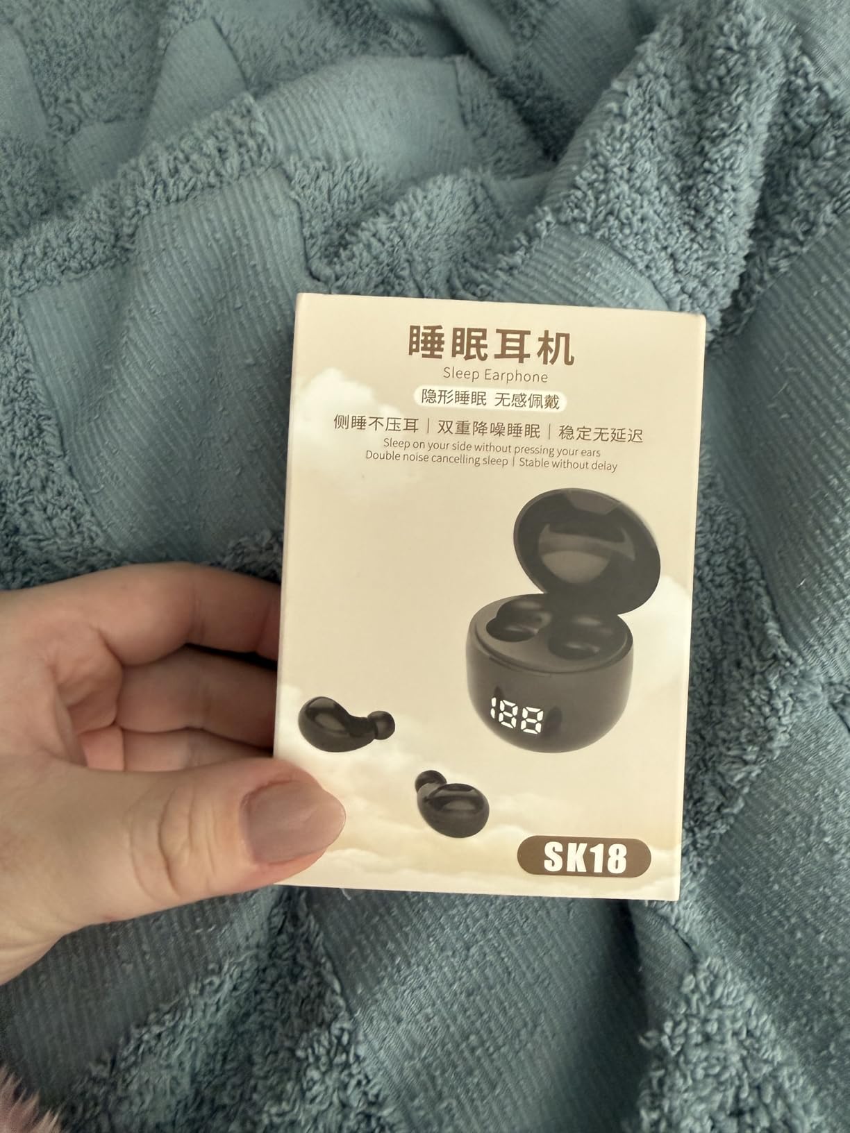 Invisible Mini Sleep Earbuds Wireless Bluetooth, Ultra-Light Comfort Fit Sleep Headphones for Side Sleepers, Unique Tumbler Portable Charging Case, Soft In-Ear Ear Plugs for Sleeping Small Ears Gym customer photo 2