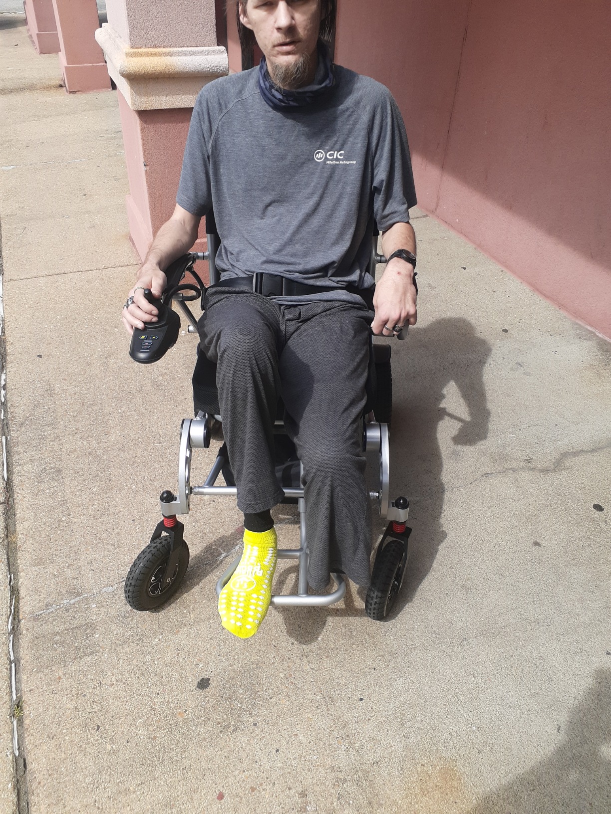 DX08 Rubicon - Puncture-Free Wheels Electric Wheelchair with Long Range Batteries, Powerful 500W Motors, All Terrain (Model4) customer photo 1