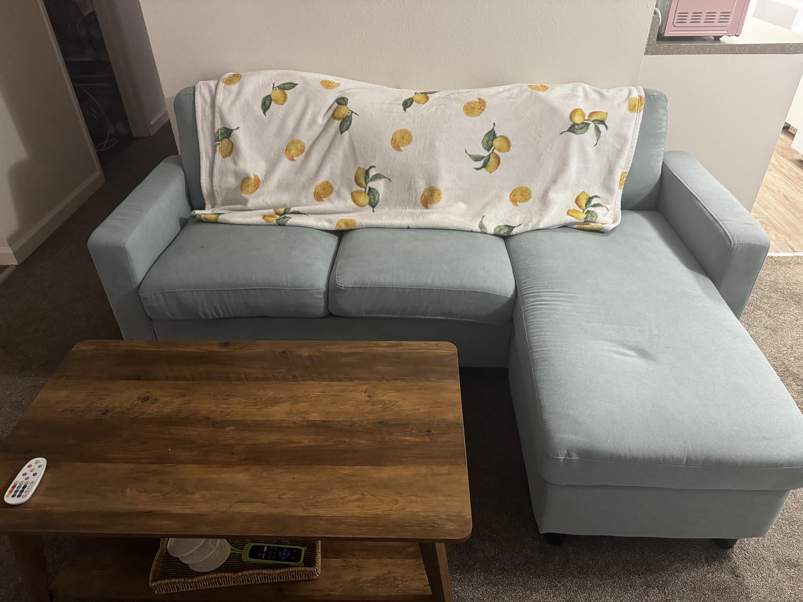 Best Choice Products Modern Loveseat Sofa for Living Room, Corduroy Recliner, Removable Cover, Spring Cushions, Solid Wood Frame, Easy Assembly for Small Spaces, 82in - Ivory customer photo 1