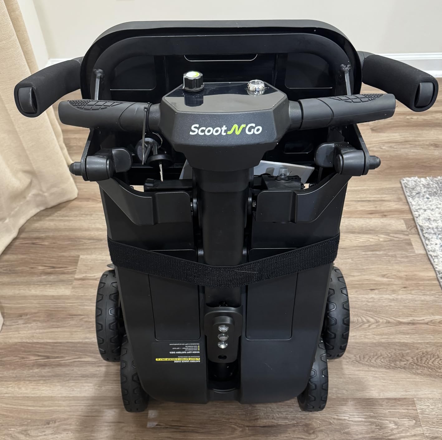 SCOOTNGO Mobility Scooters for Seniors & Adults 4 Wheel Travel Mobility Scooter Airline Approved with Two Batteries, Lightweight, Foldable, No Assembly Needed (Black Yellow, Dual Batteries) customer photo 1