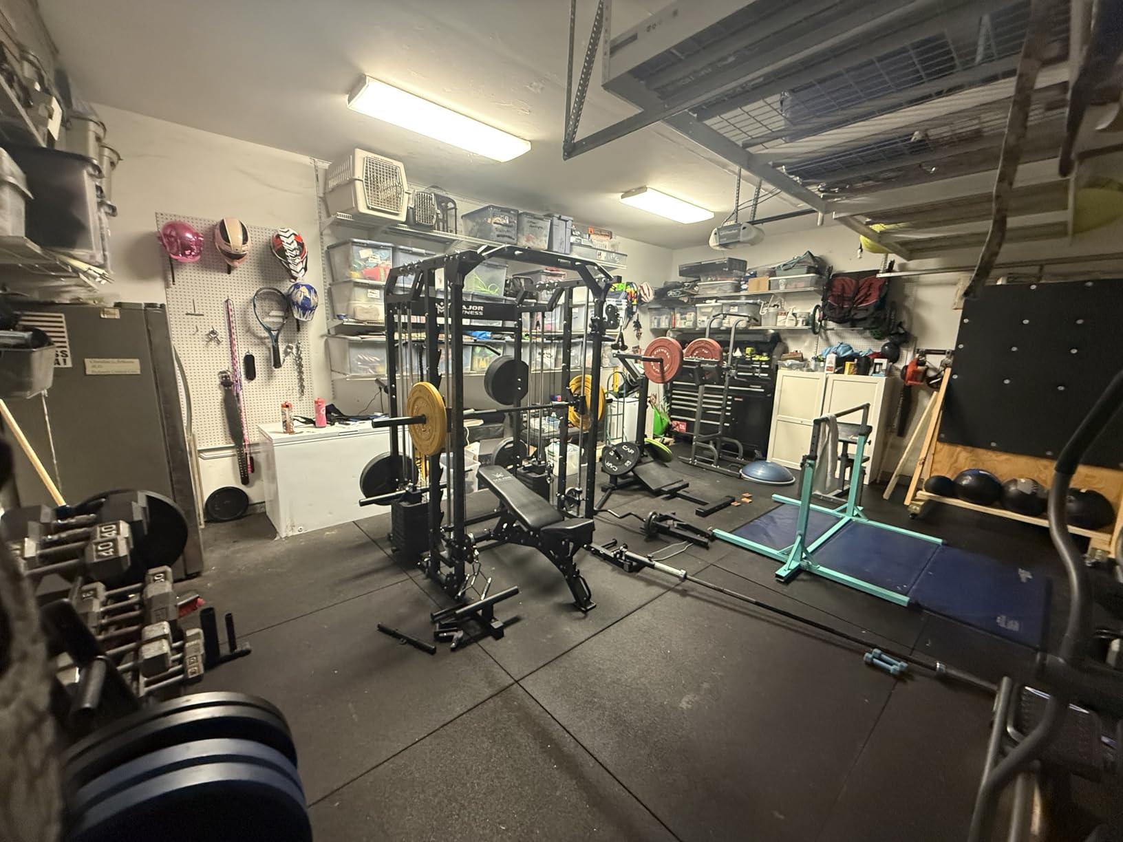Major Fitness Drone2 Advanced Training Smith Machines- All-in-One Home Gym Squat Rack with Aluminum Pulley Set, Weight Bar, Dual LAT Pull-Down Systems & Cable Crossover Machine for Full-Body Workouts customer photo 2