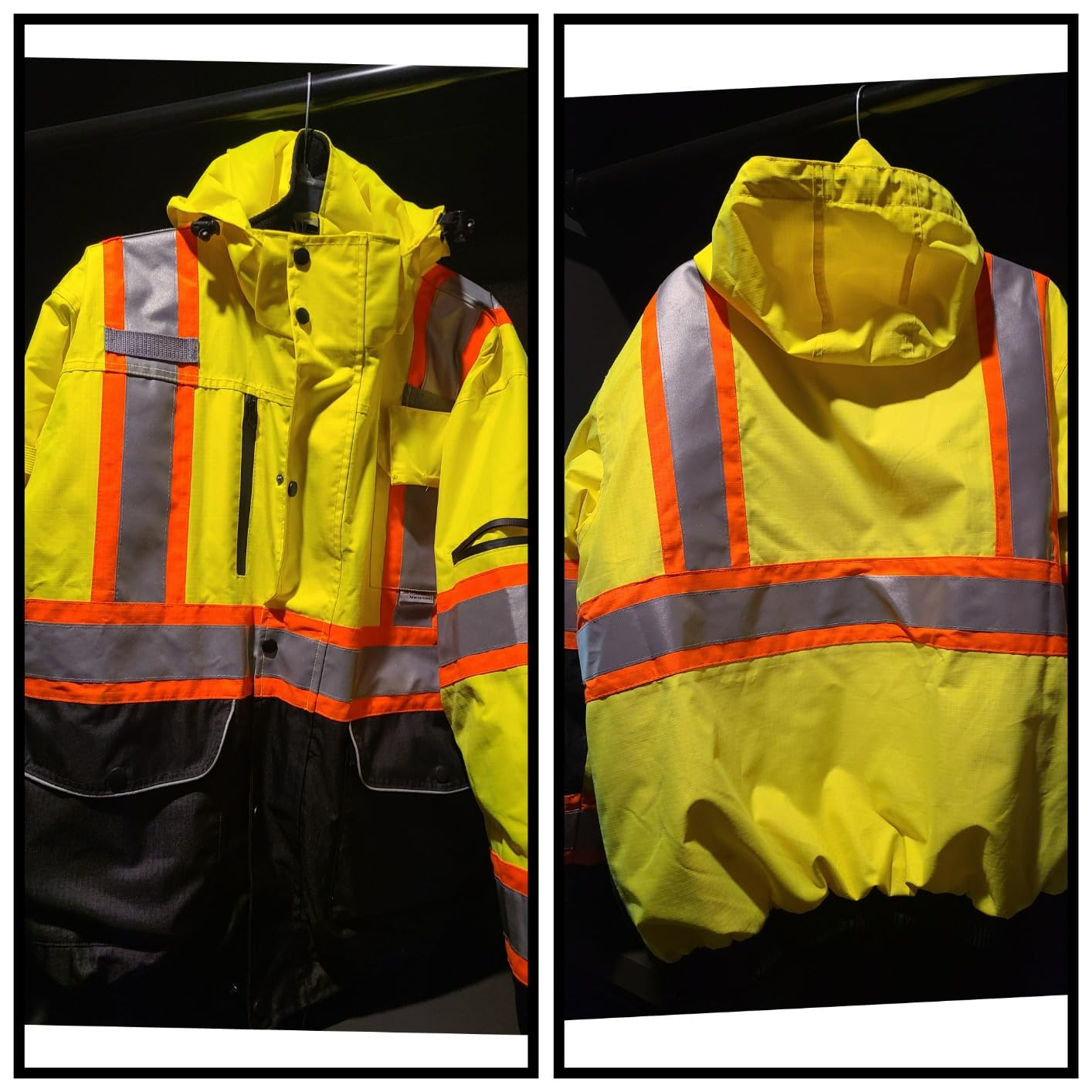JKSafety Heated Safety Jacket for Men Women Hi Vis Construction Work Jacket for Winter | Cold Weather PPE | ANSI Complaint customer photo 2