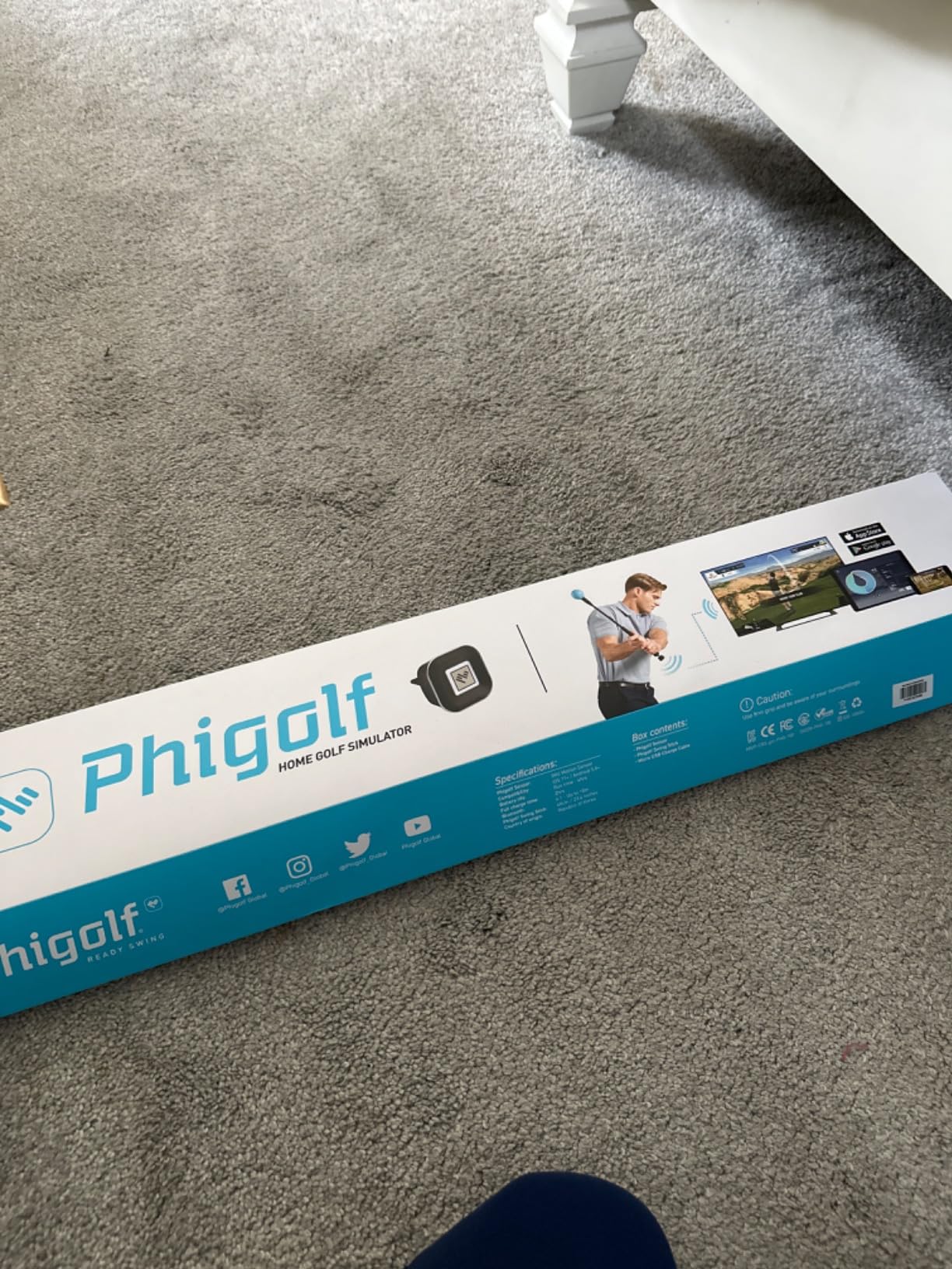 PHIGOLF Home Golf Game Simulator: Interactive Golf with Motion Sensor & Swing Stick for Indoor & Outdoor Fun - 38,000+ Courses Worldwide, Compatible with Android, iOS, App & E6 Connect customer photo 1