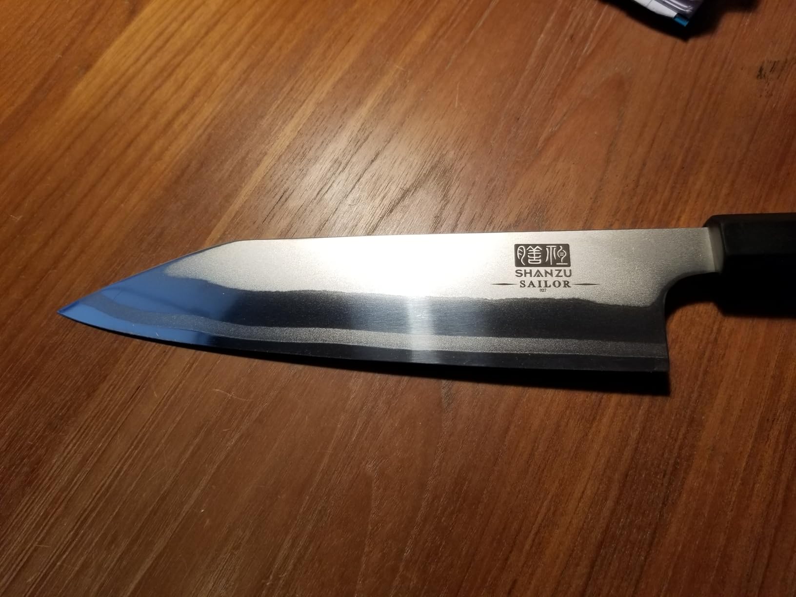 SHAN ZU 10 Inch Japanese Sushi Knife, 9 Layers 10Cr15MoV High Carbon Steel Sashimi Knife, Sharp Cutting Yanagiba Knives with Red Sandalwood Handle for Sushi Making, Slicing & Fish Knives customer photo 2