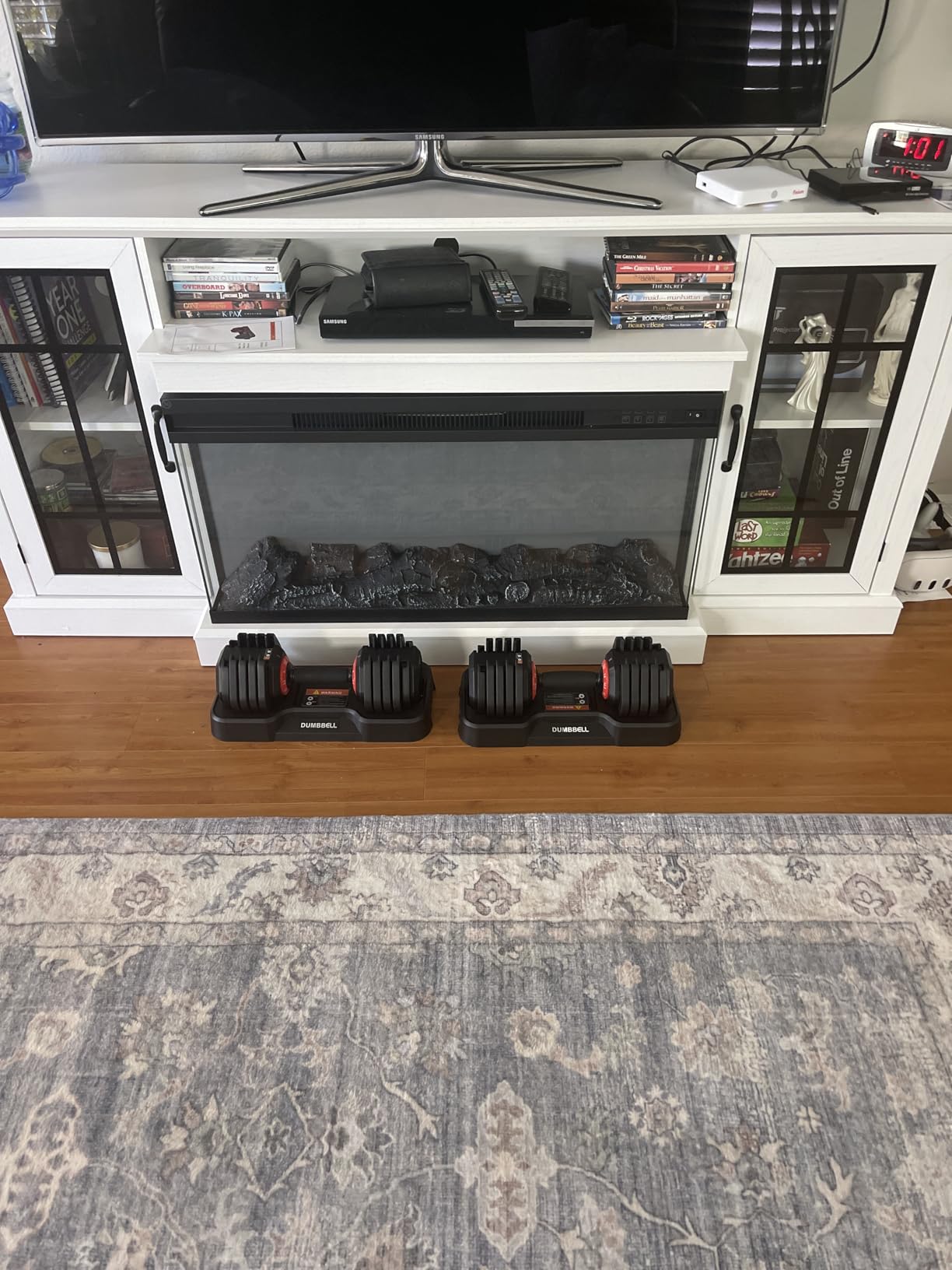 Adjustable Dumbbells Set, 10 in 1/15 in 1 Free Adjustable Weights Dumbbells Set, 25/55/52.5lbs Weights Set with Anti-Slip Handle, Fast Adjust Equipment Compact for Home Gym Strength Training customer photo 1