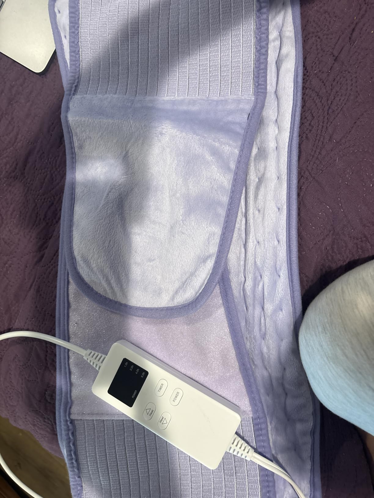 Heating Pad for Period Cramps, Upgraded Wrap Heating Pad for Back Pain Relief, Large 12''x 24''Heat Pad +26
