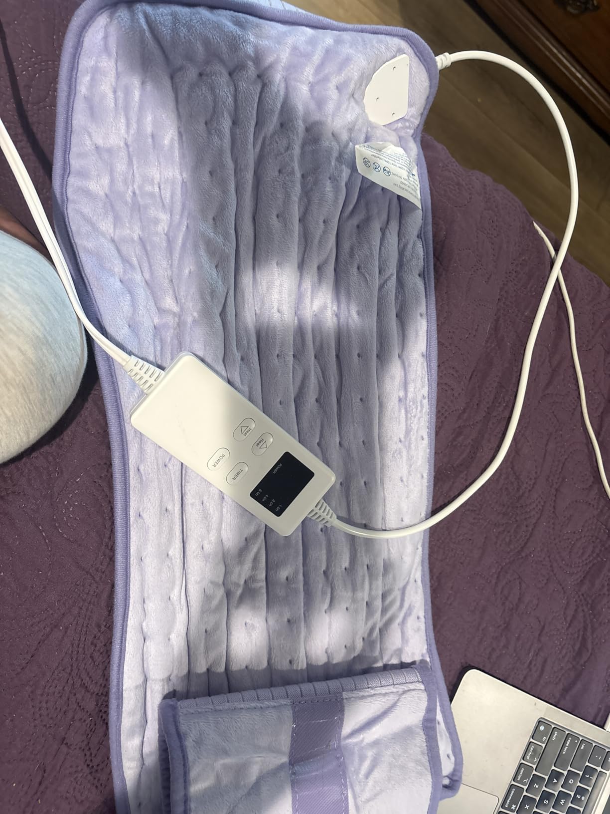 Heating Pad for Period Cramps, Upgraded Wrap Heating Pad for Back Pain Relief, Large 12''x 24''Heat Pad +26