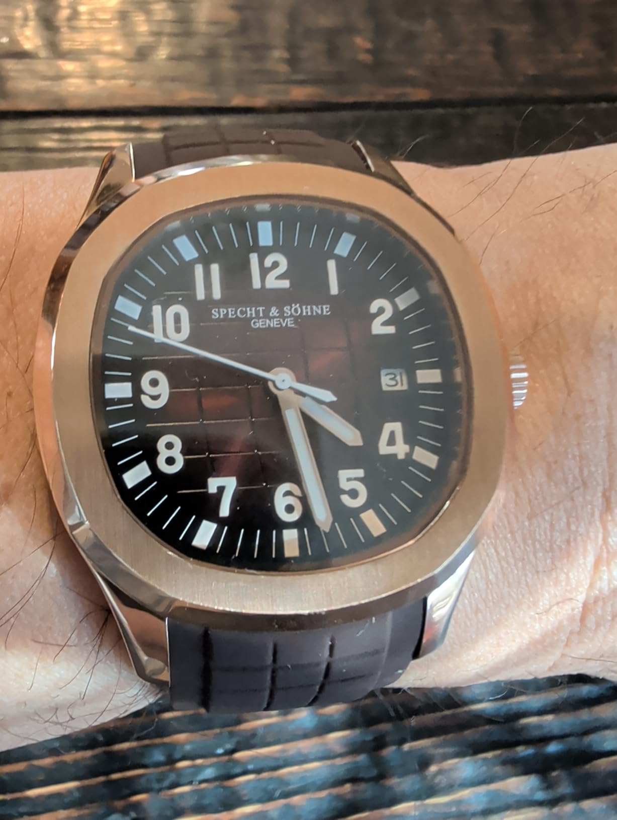 Specht & Sohne Watches for Men Japan Miyota 8215 Movement Watch Sport Movt Classic Automatic Mechanical Mens Wristwatch Rubber Strap Waterproof 40MM customer photo 2