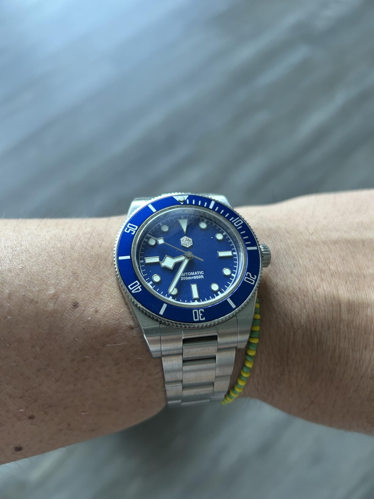 San Martin Watches for Men - NH35 Movement Automatic Dive Watch SN008GD 40mm Mens Watch 20Bar Waterproof Sapphire Crystal Luminous Mechanical Wristwatch customer photo 1