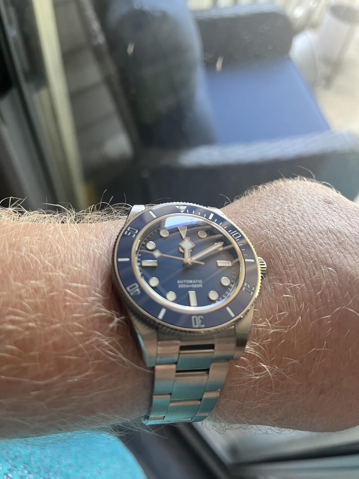 San Martin Watches for Men - NH35 Movement Automatic Dive Watch SN008GD 40mm Mens Watch 20Bar Waterproof Sapphire Crystal Luminous Mechanical Wristwatch customer photo 2
