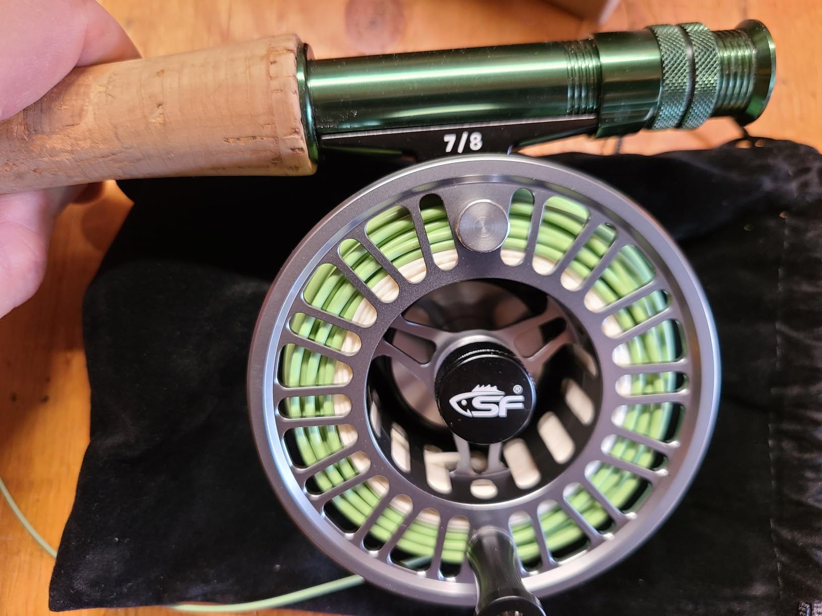 SF SF-003 Pro Fly Fishing Reel for Freshwater, CNC Precision Machining Process, Mid Arbor Design, Smooth Drag System, Lightweight Aluminum Body customer photo 1