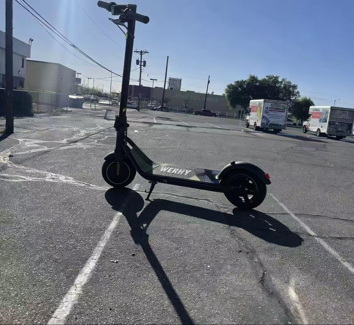 WERHY Foldable Kids Electric Scooter, 350W Motor, Max 12/16Miles Long Range, 19 MPH Max Speed, 8.5