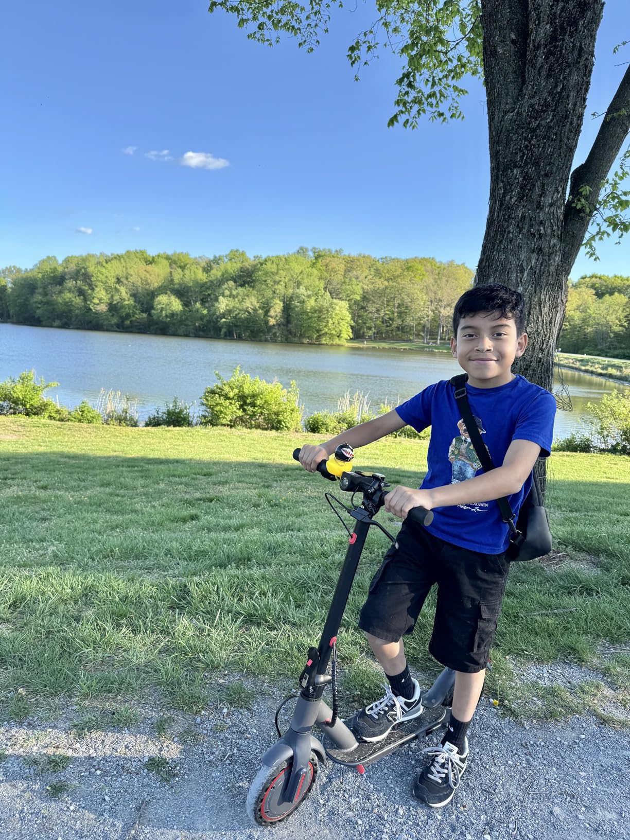 WERHY Foldable Kids Electric Scooter, 350W Motor, Max 12/16Miles Long Range, 19 MPH Max Speed, 8.5