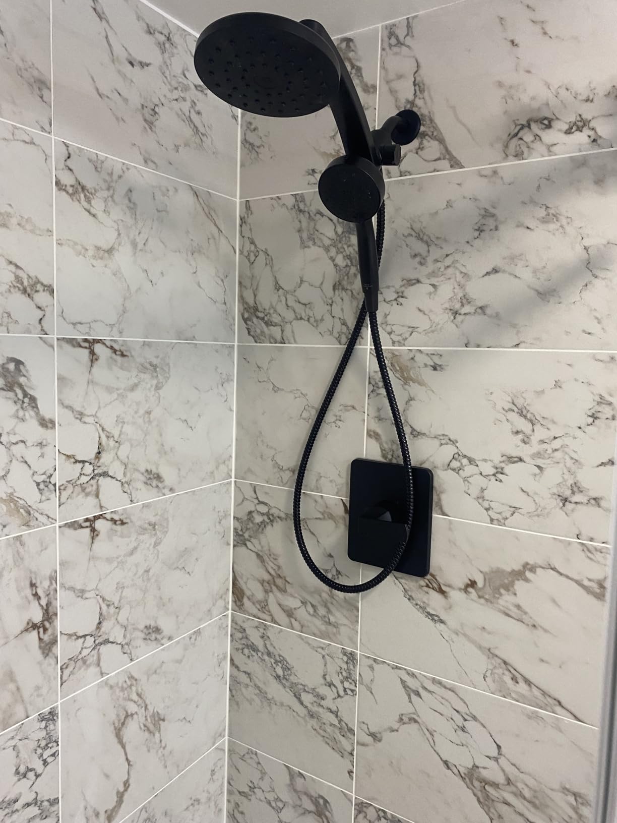 Delta 6-Setting PivotPro 3-in-1 Combination Shower Head with ProClean Spray, Brushed Nickel Round Shower Head Rainfall with Handheld Spray, 1.75 GPM, SpotShield Brushed Nickel 75648SN customer photo 1