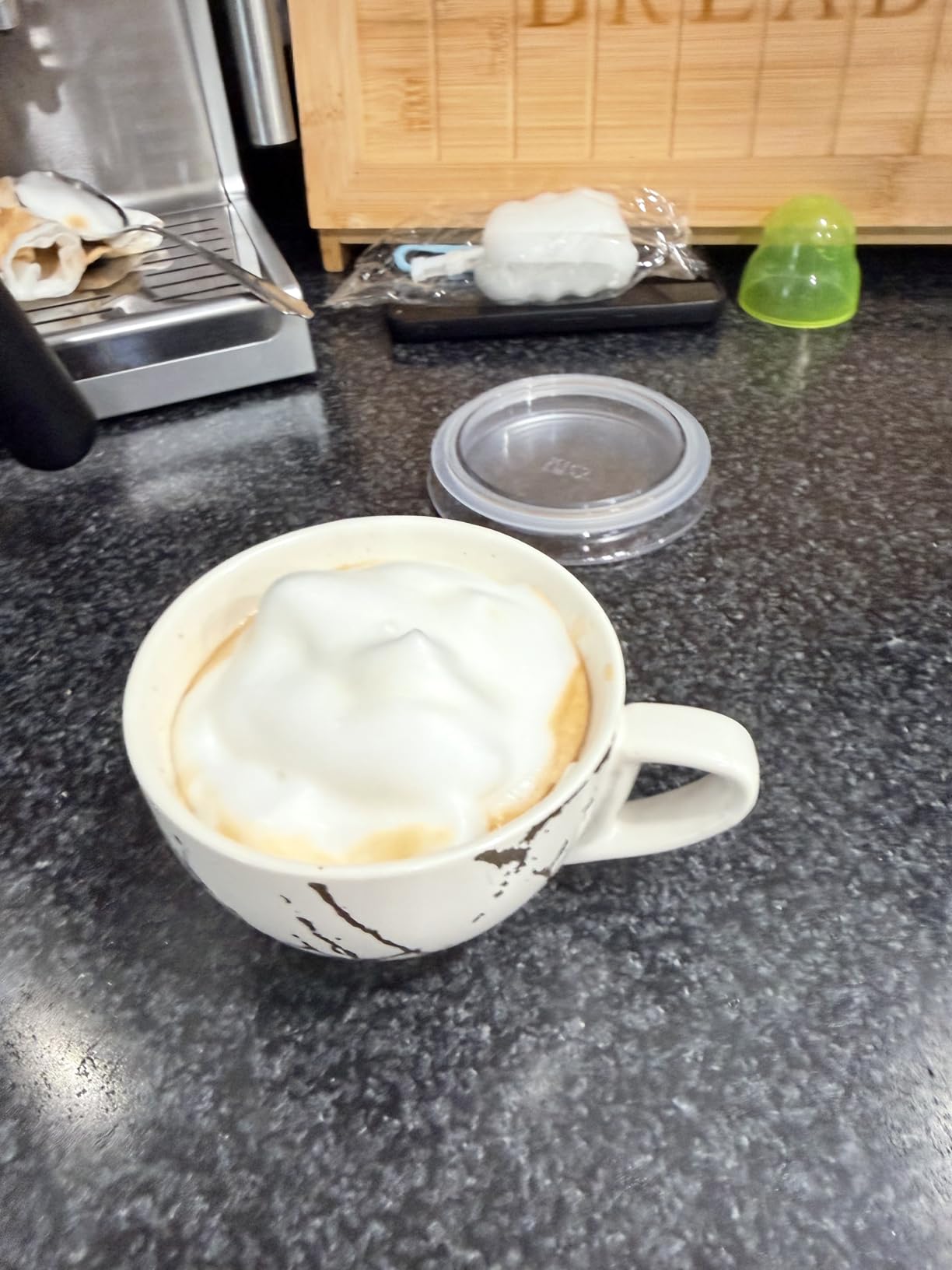 Milk Frother, 4-in-1 Milk Frother and Steamer, 10.6oz Electric Milk Steamer, Automatic Cold and Hot Foam Maker for Lattes, Cappuccinos, Ceramic Lining Interior (Polished) customer photo 2