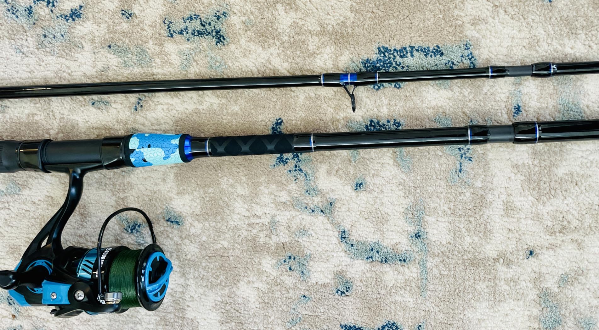 Sougayilang Surf Fishing Rod and Reel Combo, 4 Piece MH/H Saltwater Fishing Combo with 5000 Size Spinning Reel (12'/15') customer photo 1