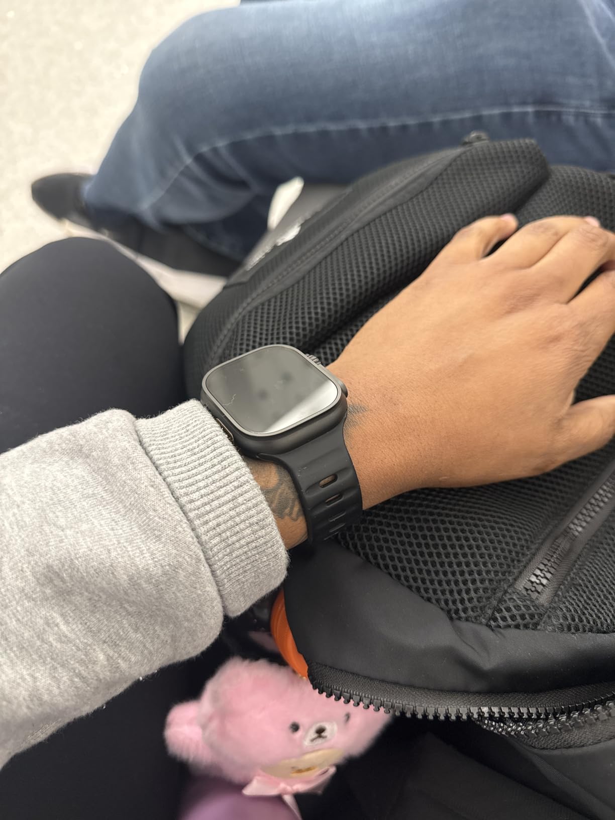 Apple Watch Ultra 3 [GPS + Cellular 49mm] Running & Multisport Smartwatch w/Rugged Titanium Case w/Anchor Blue Ocean Band. Satellite Communications, Advanced Health & Fitness Tracking customer photo 2