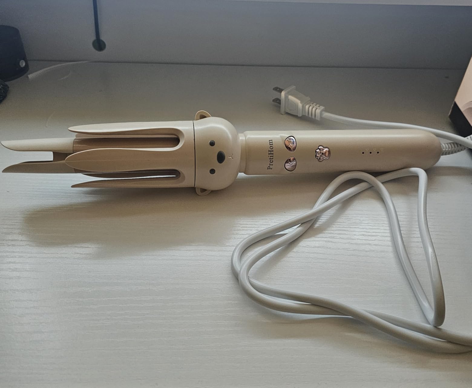 PretiHom Automatic Rotating Curling Iron - 1.1 Inch (28mm) Curling Wand for Beach Waves, Anti-Scald, Anti-Tangle, Ceramic Coating, Dual Voltage, Hair Curler for Women, All Hair Types customer photo 2