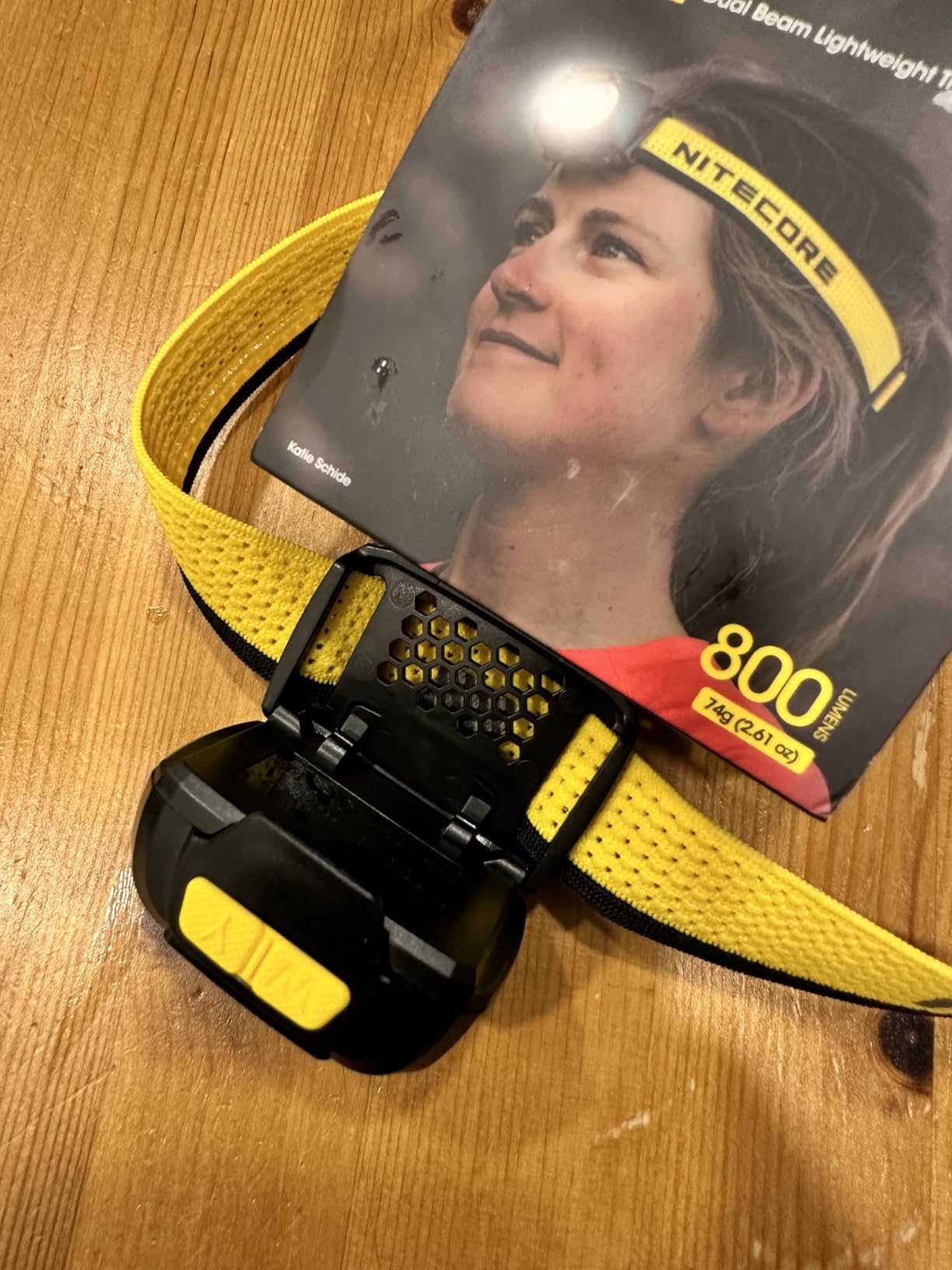 Nitecore UT27 MCT Pro 800 Lumen Running Headlamp USB-C Rechargeable Dual Power with 3 Color Temperatures Red Light Lightweight Trail Hiking Camping Sticker (Black) customer photo 2