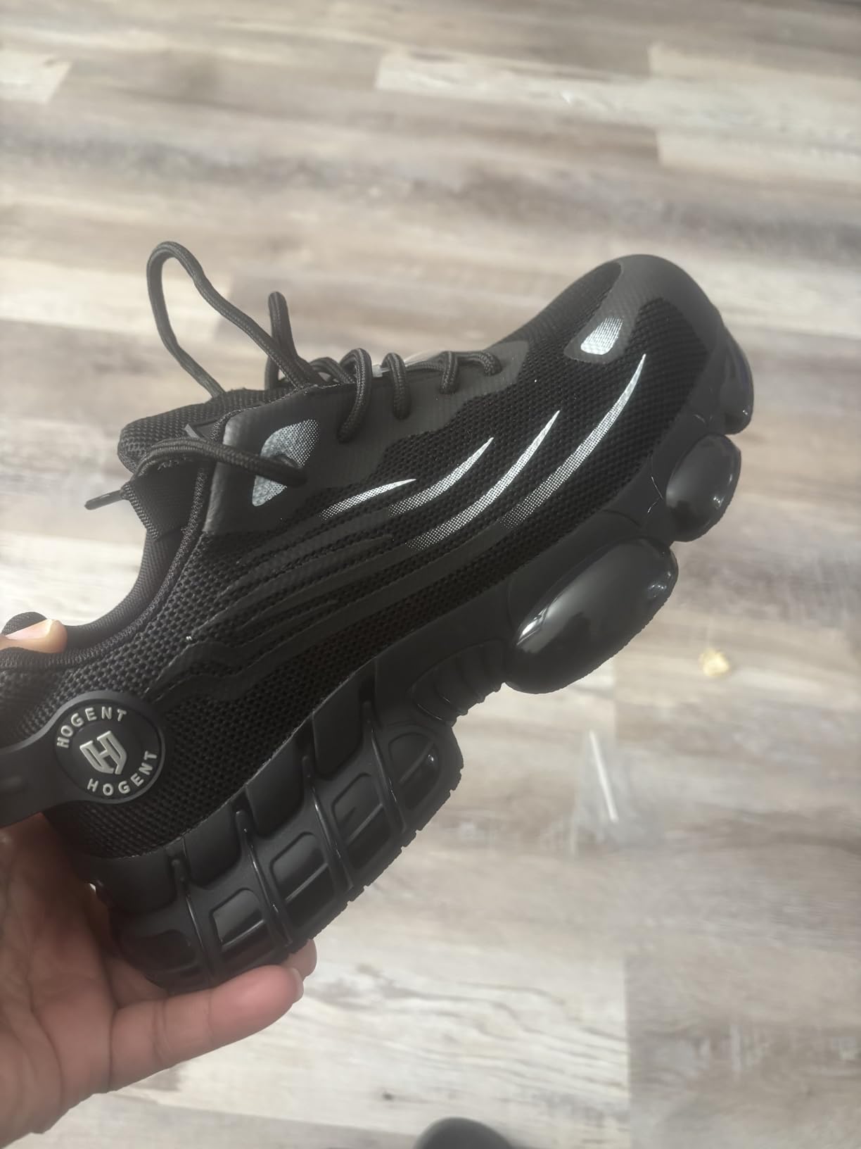 Hogent Steel Toe Shoes for Men Women Lightweight Safety Shoes with Puncture Proof Kevlar Midsole Comfortable Non Slip Work Shoes Women Air Cushion Indestructible Construction Utility Walking Sneaker customer photo 1