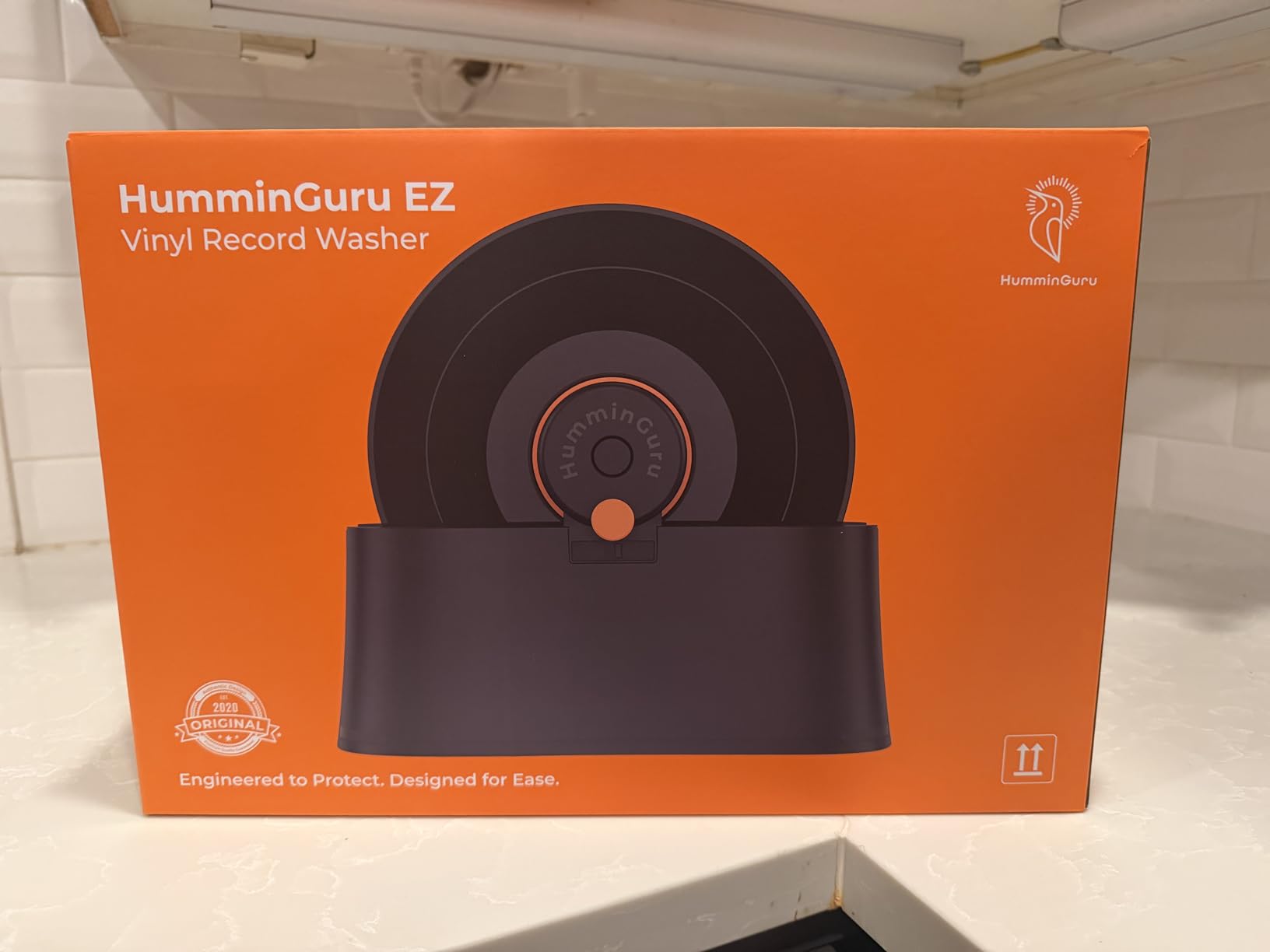 HumminGuru EZ Record Washer, Manual Vinyl Record Cleaner Machine with Easy Spin & Watertight Label Clamp, Record Cleaning Kit with Gentle Goat-Hair Brushes, Alcohol-Free LP Fluid, Drying Rack & Cloth customer photo 2