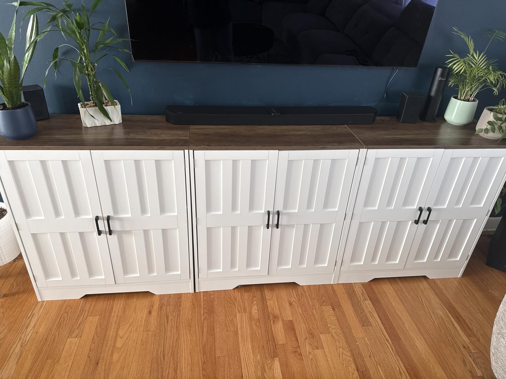 Modern Farmhouse Buffet Cabinet with Storage, 85