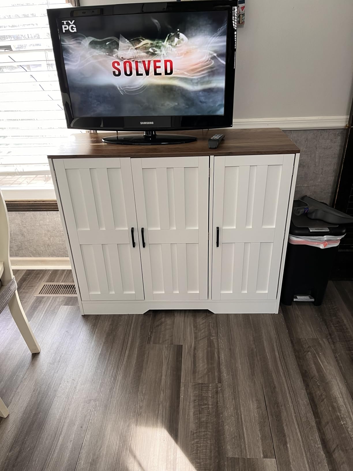 Modern Farmhouse Buffet Cabinet with Storage, 85
