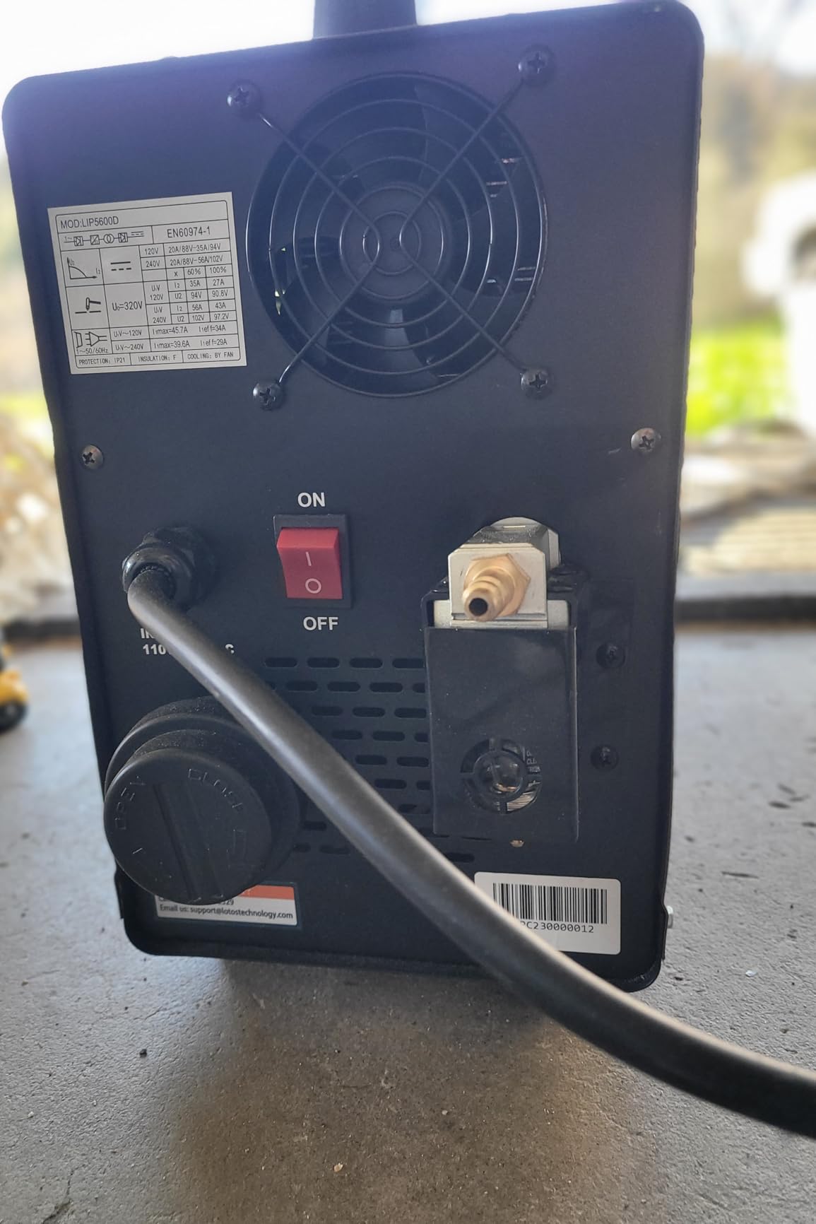 LTP5600CD Plasma Cutter with Built-In Air Compressor, 56A, 5/8