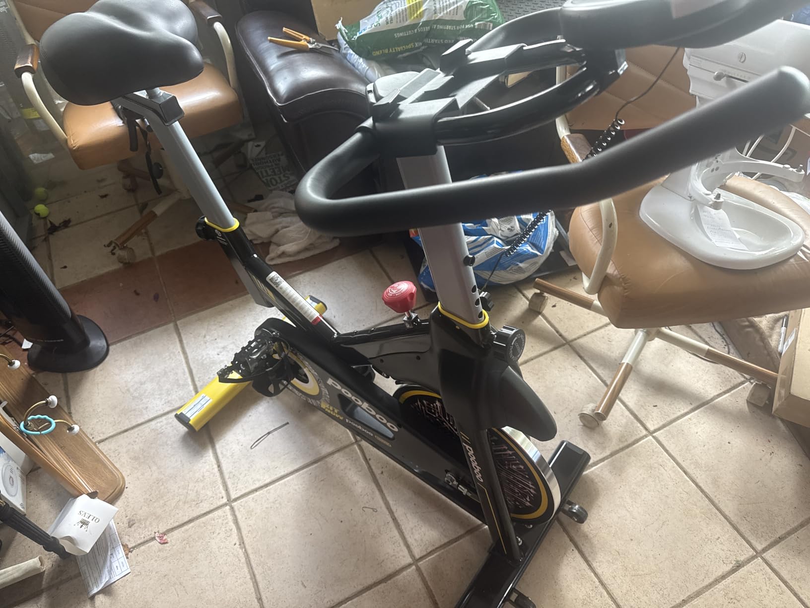 pooboo Exercise Bike, Stationary Bike for Home with Exclusive App customer photo 1