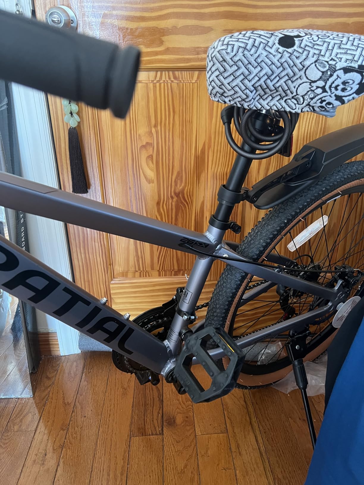 SPATIAL Mountain Bike, 24/26/27.5/29 Inch Outdoor Cycling Bike, 21/8 Speed Lightweight Aluminum Frame | Dual Disc Brakes, Adjustable Ergonomic Seat for Men Women Adult Teens customer photo 1