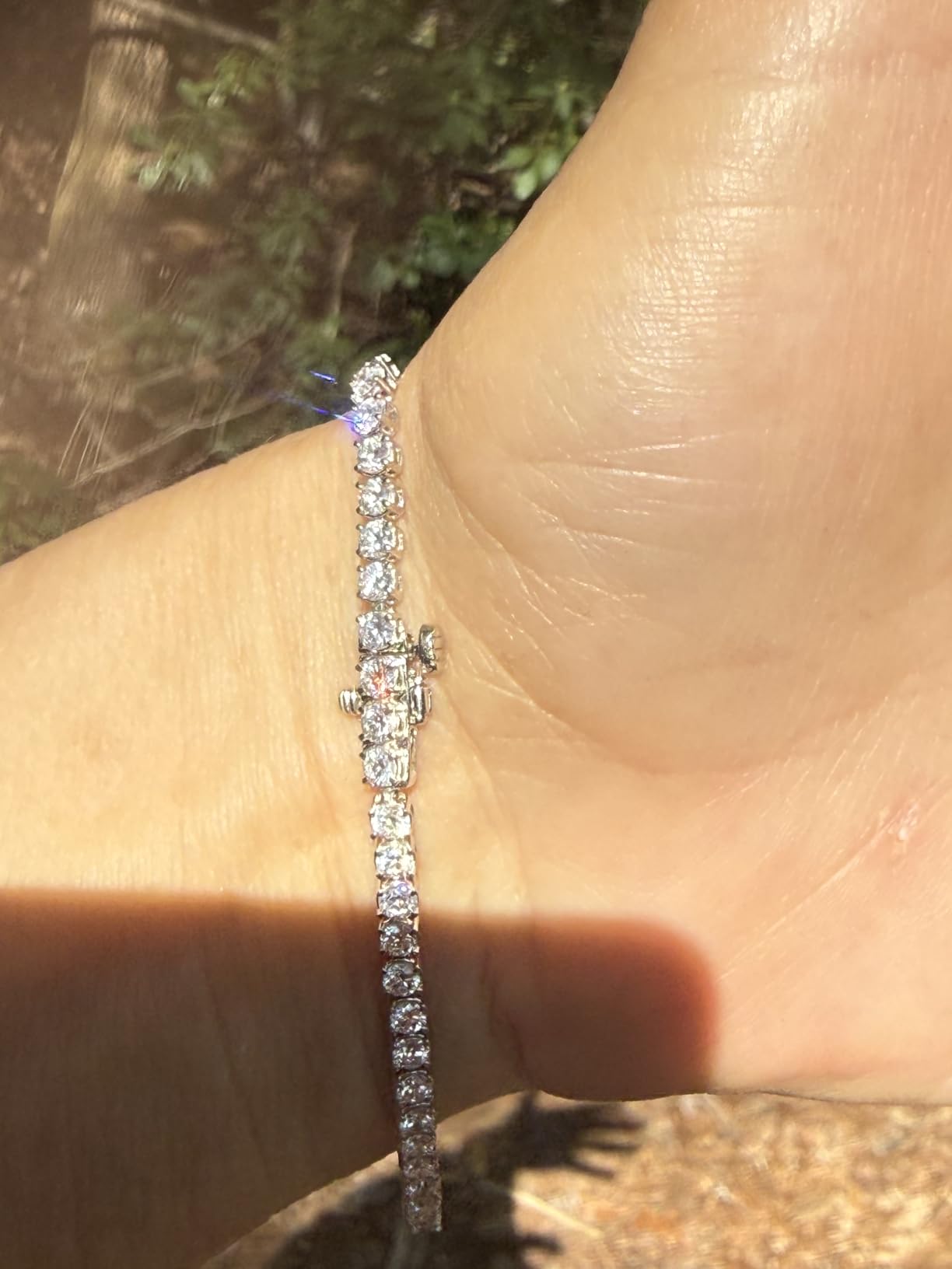 Lab Grown Diamond Tennis Bracelet in Sterling Silver, Round Cut, 2 to 5 Carat Bracelets, G Color, SI Clarity, Prong Set, Fine Jewelry for Women customer photo 2