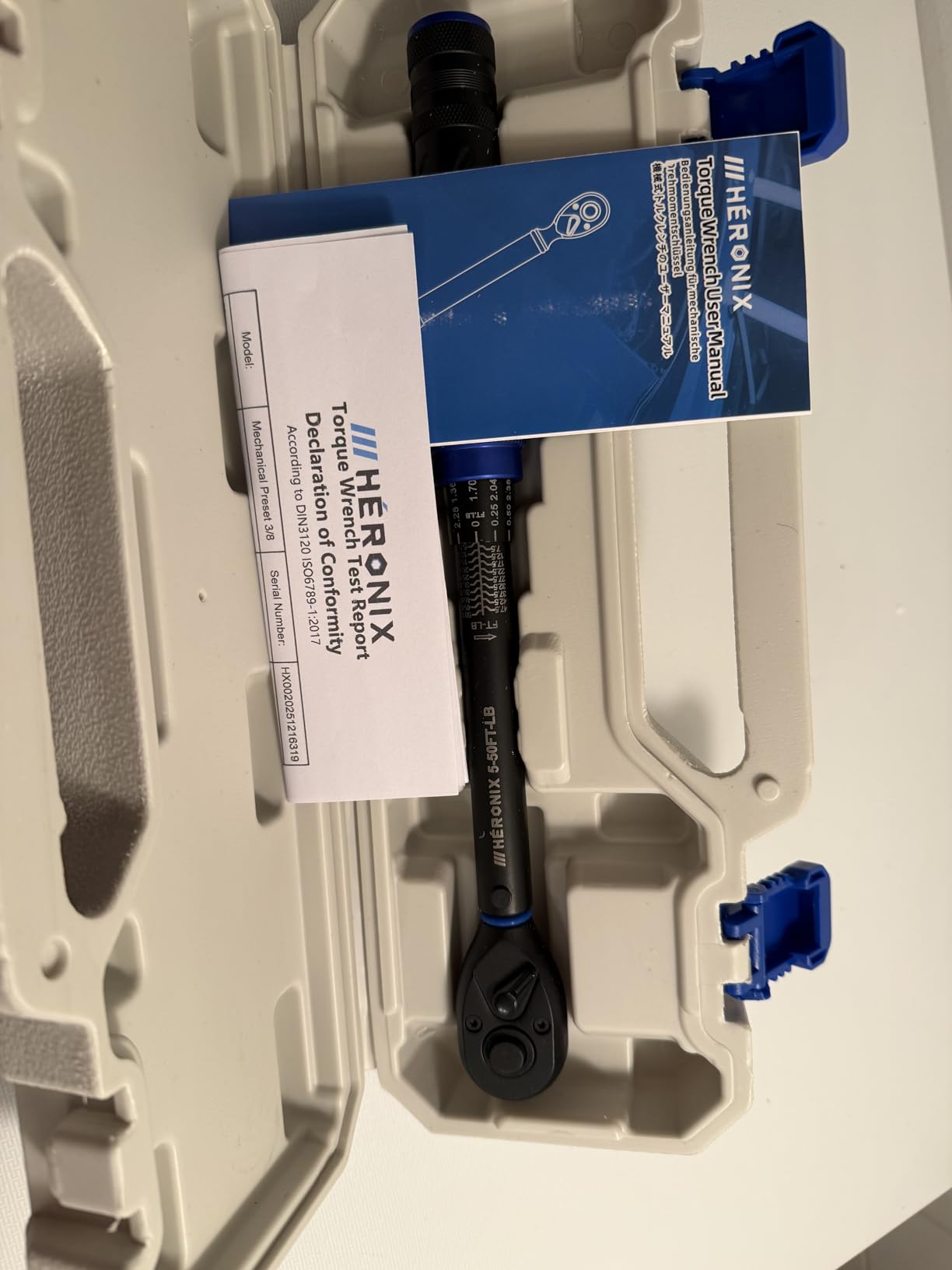 1/2 Inch Drive Click Torque Wrench, 10-180 Ft.Lb/13.6-244.0 Nm ±3% Accuracy, 72-Tooth Dual-Direction Ratchet, Adjustable Newton Meter Torque Wrenches for Motorcycle,Car & Bicycle Repair customer photo 2