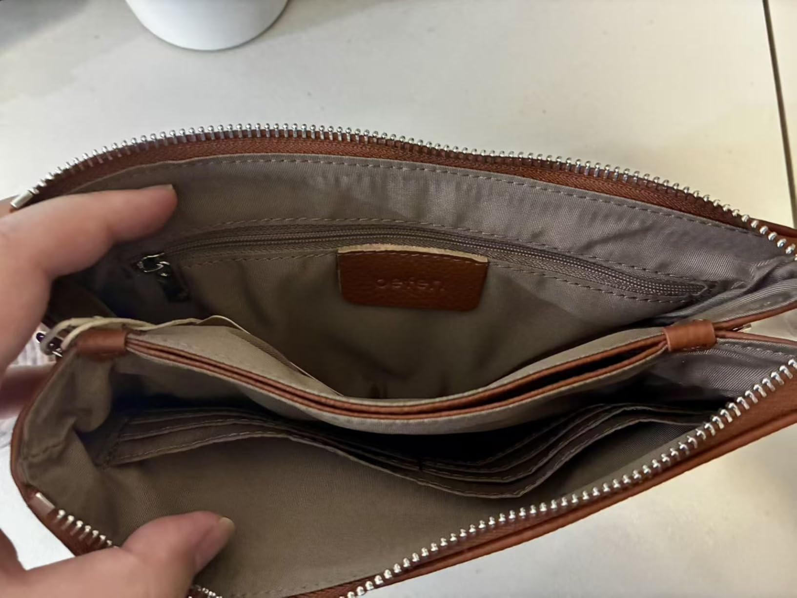 Genuine Leather Crossbody Bags for Women, Small RFID Leather Cross Body Purses Shoulder Handbags customer photo 2