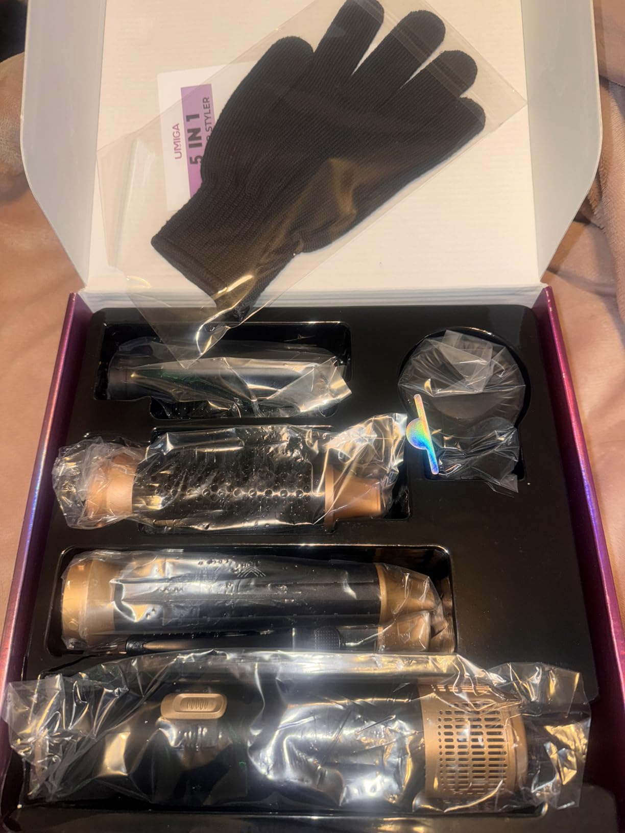 UKliss 5 in 1 Hair Styler & Blow Dryer Brush, Upgraded Detachable Hair Dryer Brush with Negative Ion, Air Curling Wrap for Drying, Curling, Straightening & Volumizing, Styling Tools for All Hair Types customer photo 1