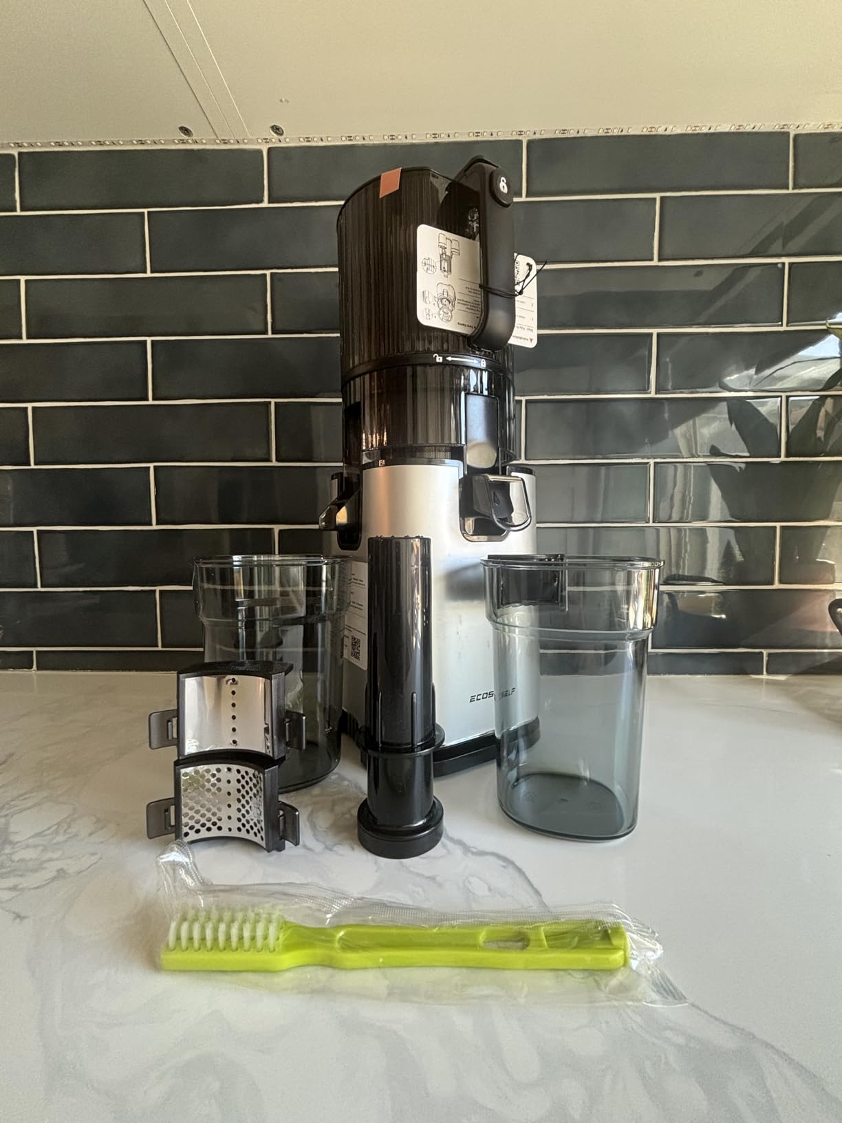 ECOSELF 3-in-1 Juicer with 3 Filters (For Juice, Sorbet & Nut Milk), With 6.0