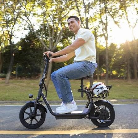 INSDRGN Electric Scooter with Seat for Adults, Peak 1300W Motor, 28-35 Miles Range eScooter, 48V 13Ah Li Battery, 20MPH Foldable Commuter E-Scooter with Basket, Max 330LBS, UL2272 Certified, C14 PRO customer photo 1